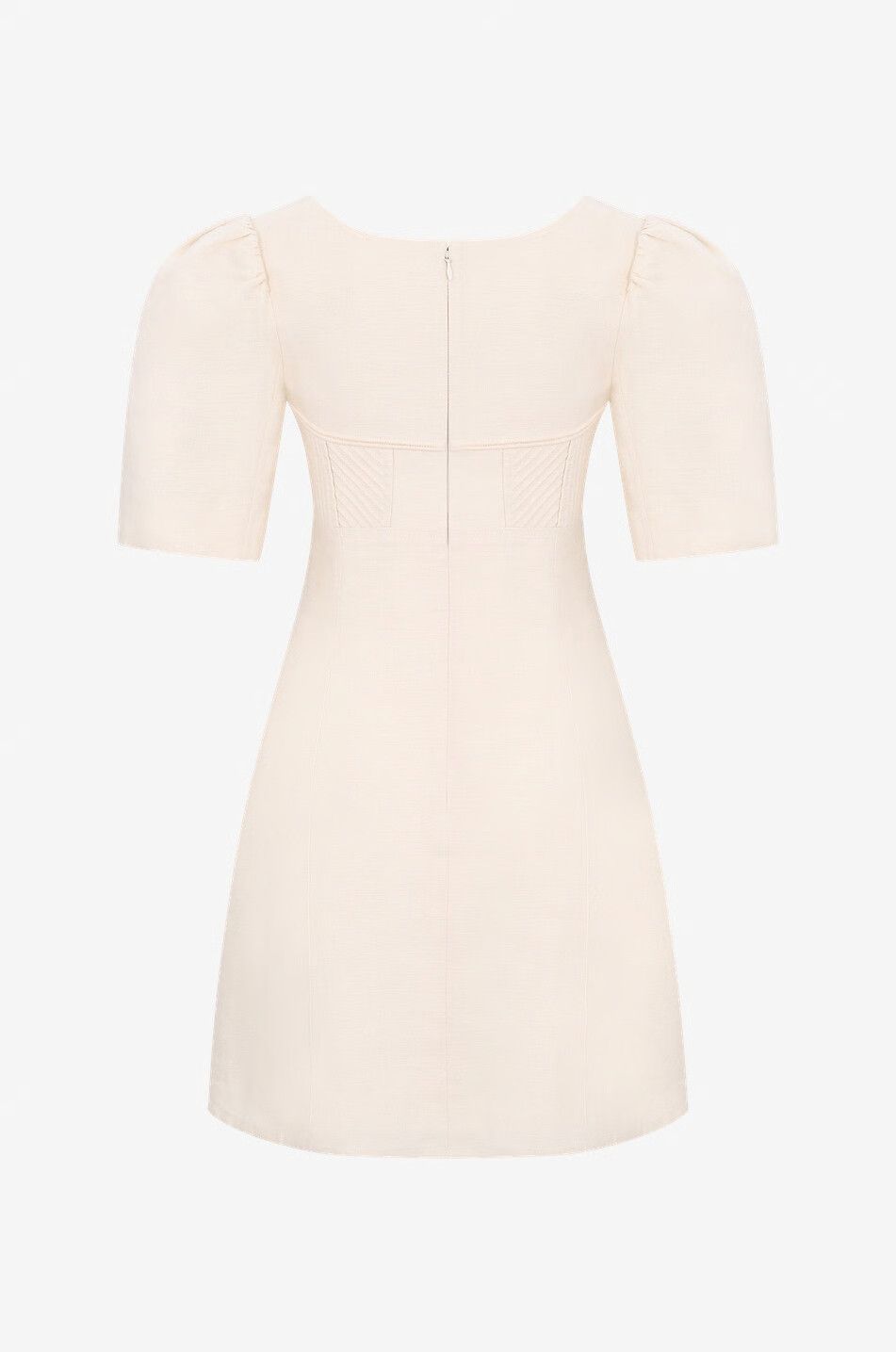 Chloe o1y0825 Mini Dress in Cream Size M / US 6-8 / IT 42-44 - 2 Thumbnail