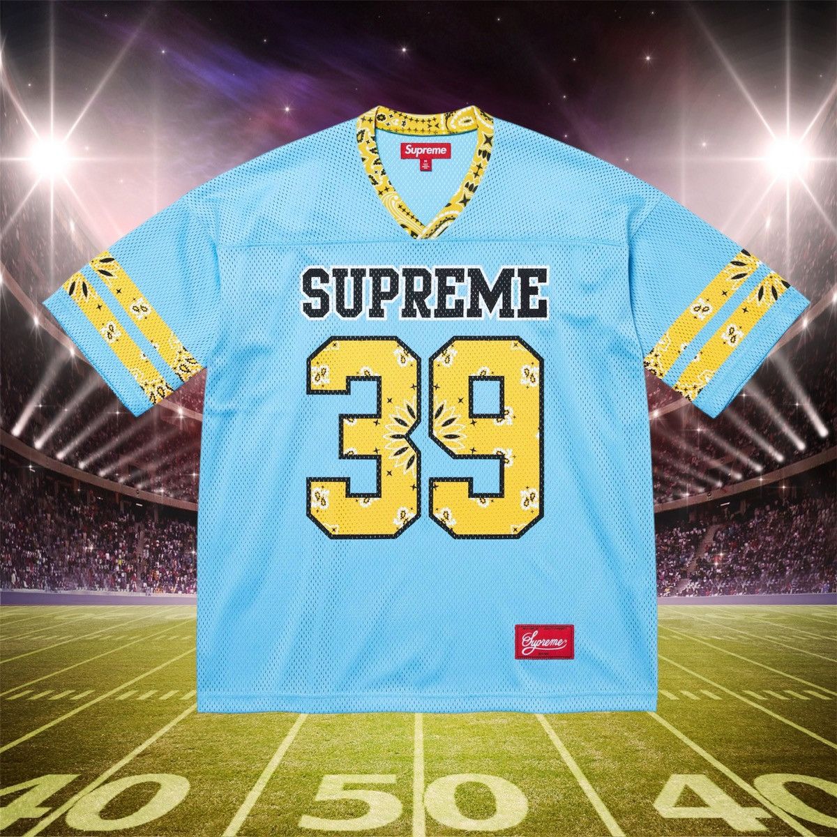 Supreme Supreme Bandana Football Jersey blue L SS25 | Grailed