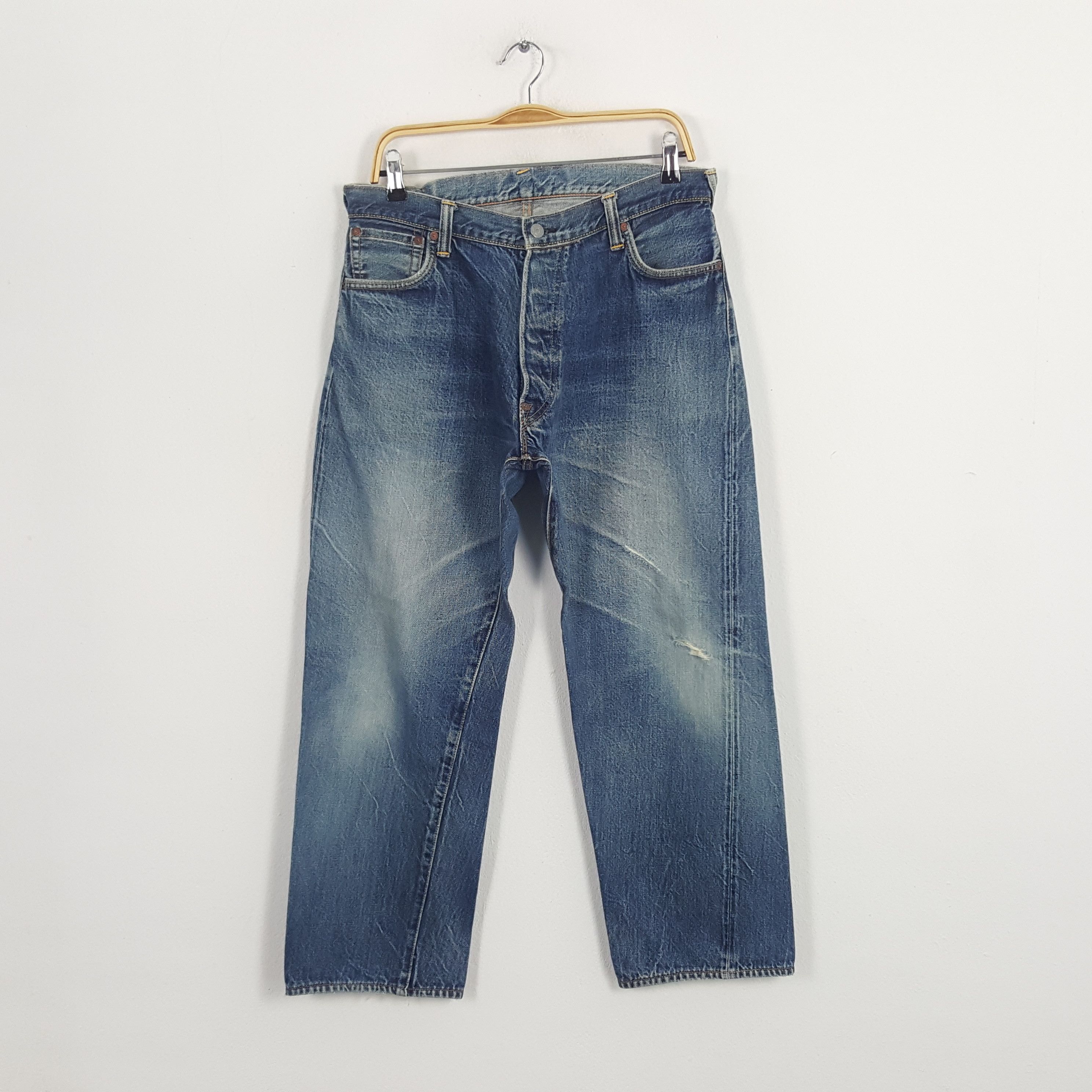 Evisu × Japanese Brand × Vintage Vintage Evisu Japanese Brand Daicock Custom Art Denim Jeans Size US 32 / EU 48 - 4 Thumbnail