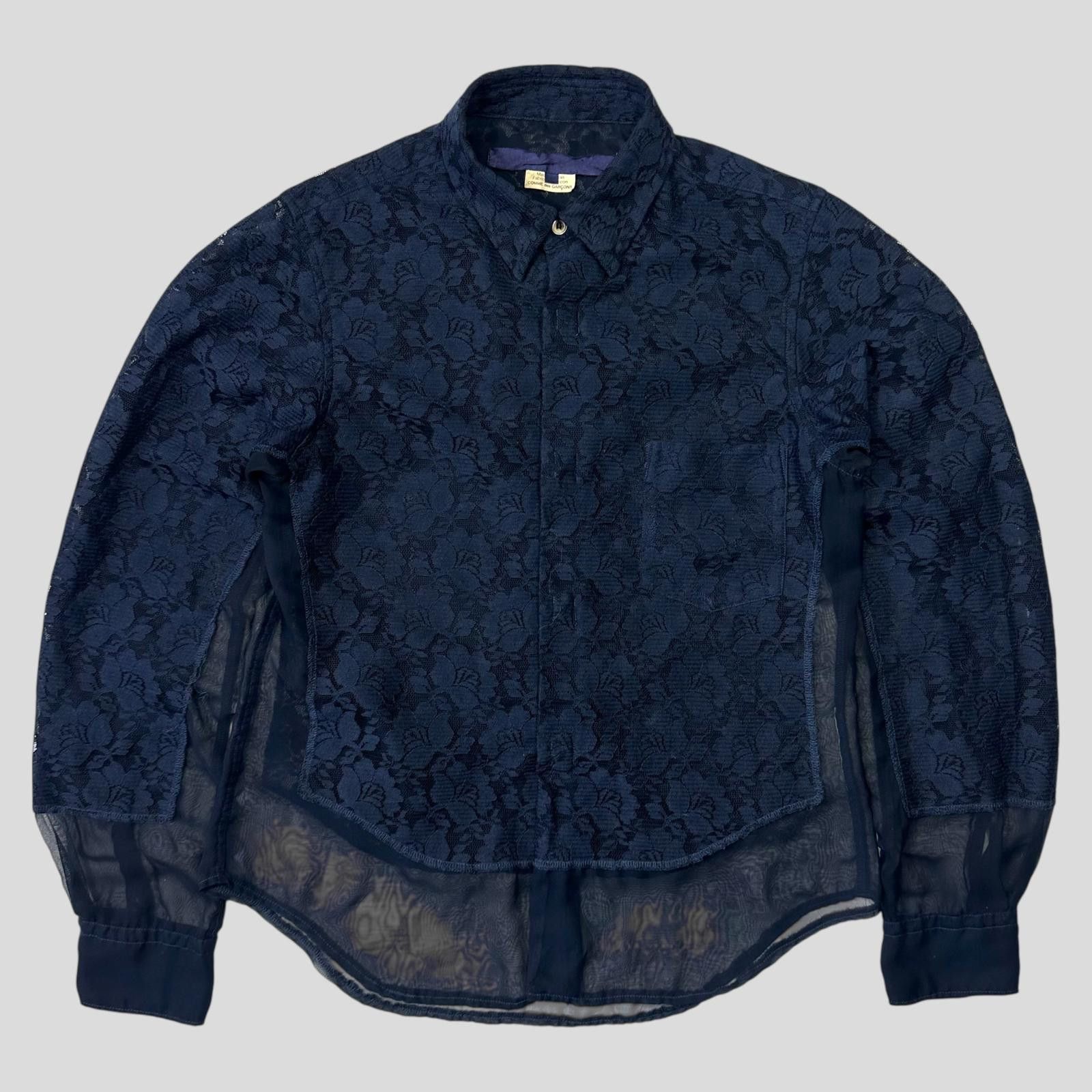 Comme des Garcons CDG Tricot 2019 Boxy Gathered Blouse Shirt - S-L