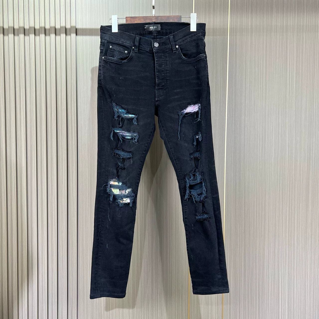 Amiri Amiri Flower Patchwork Distressed Jeans Size US 31 - 1 Thumbnail