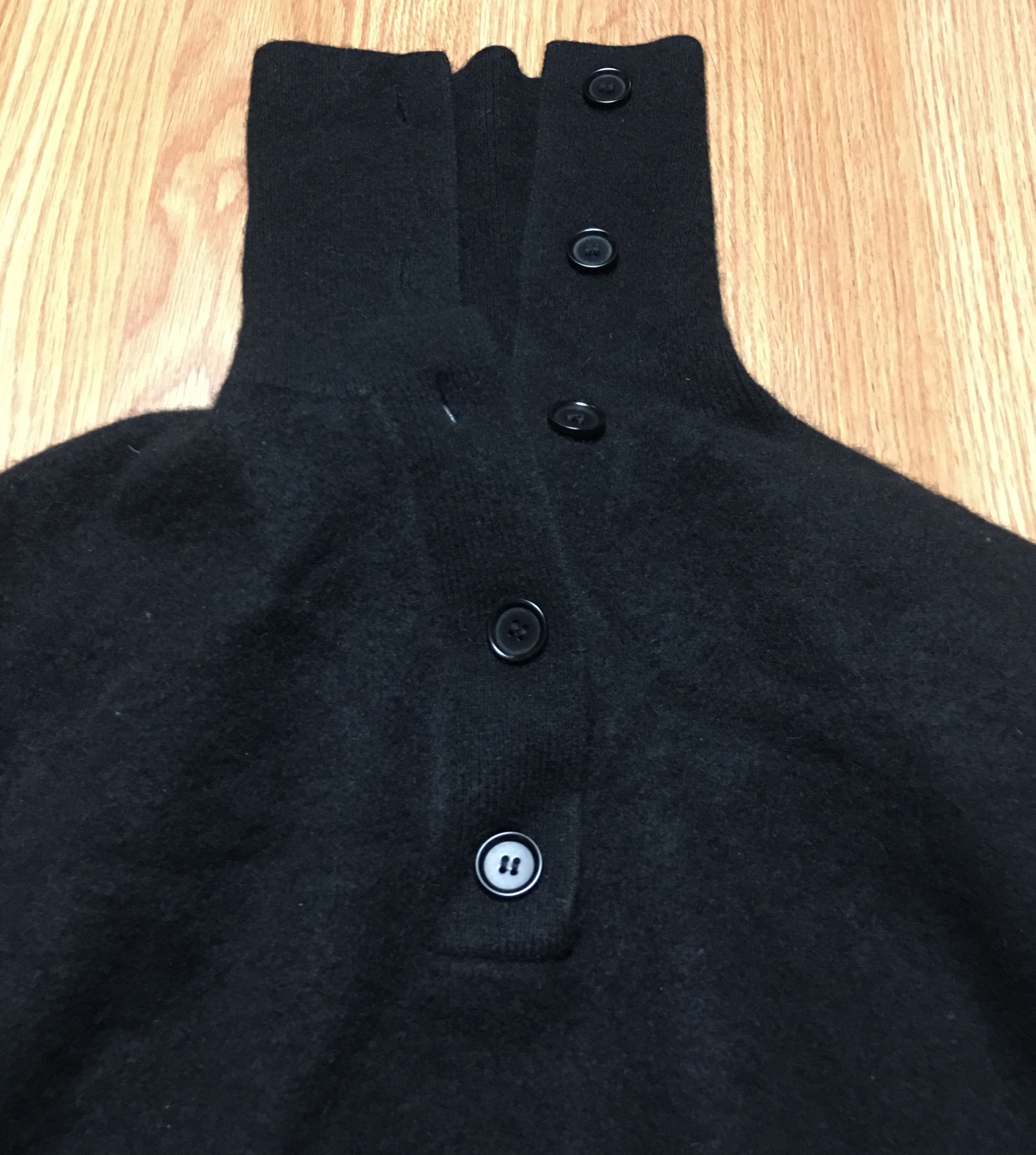 Cos COS Spread Collar Pure Cashmere Black Jumper Sweater Size S / US 4 / IT 40 - 9 Thumbnail