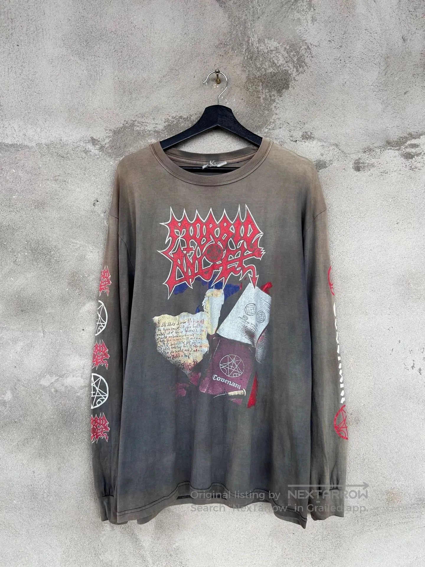 Vintage Vintage 90s Morbid Angel Long Sleeve Tee. Size US M / EU 48-50 / 2 - 1 Thumbnail