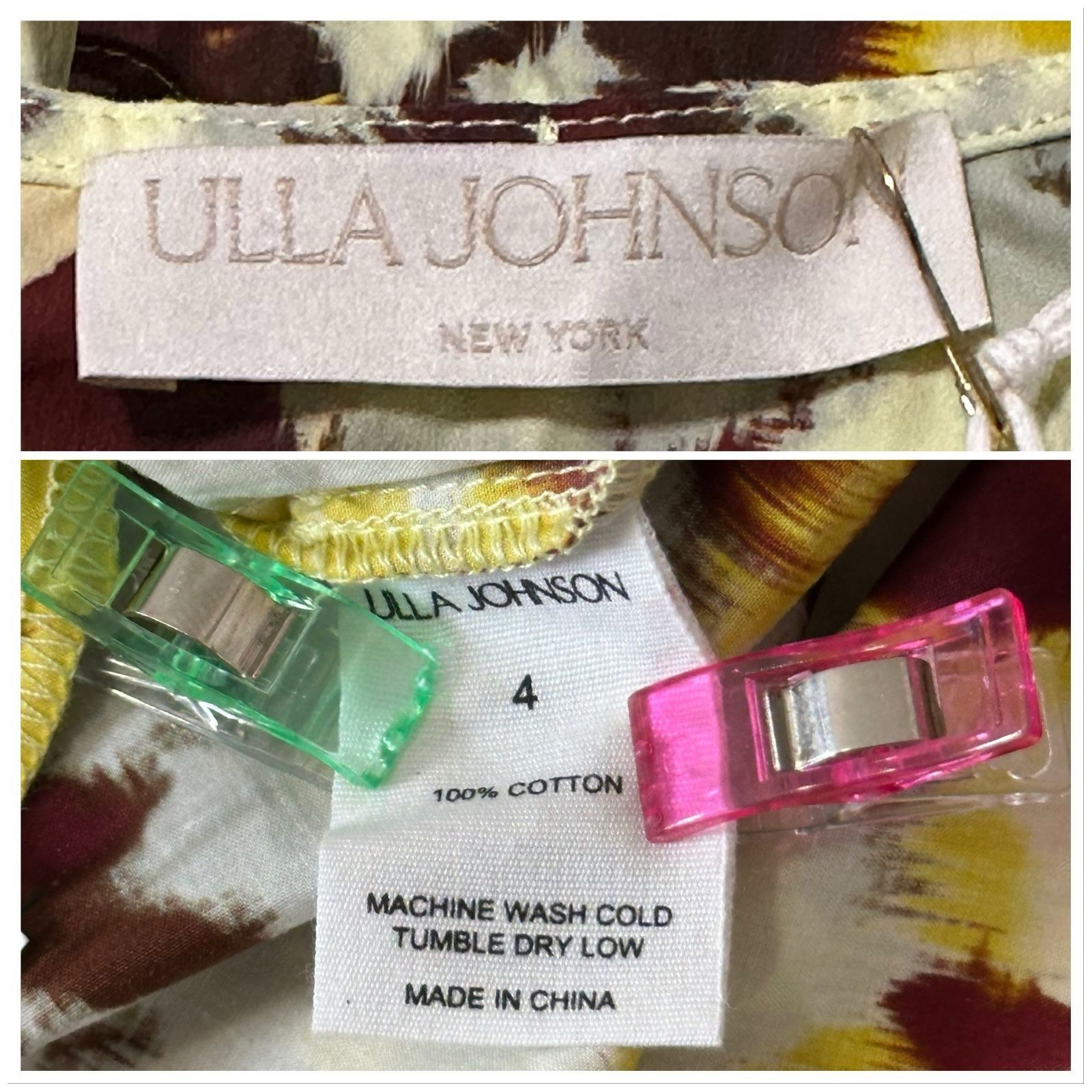 Ulla Johnson ULLA JOHNSON Imara Dress in Acacia, Size 4, NWT Size S / US 4 / IT 40 - 4 Thumbnail