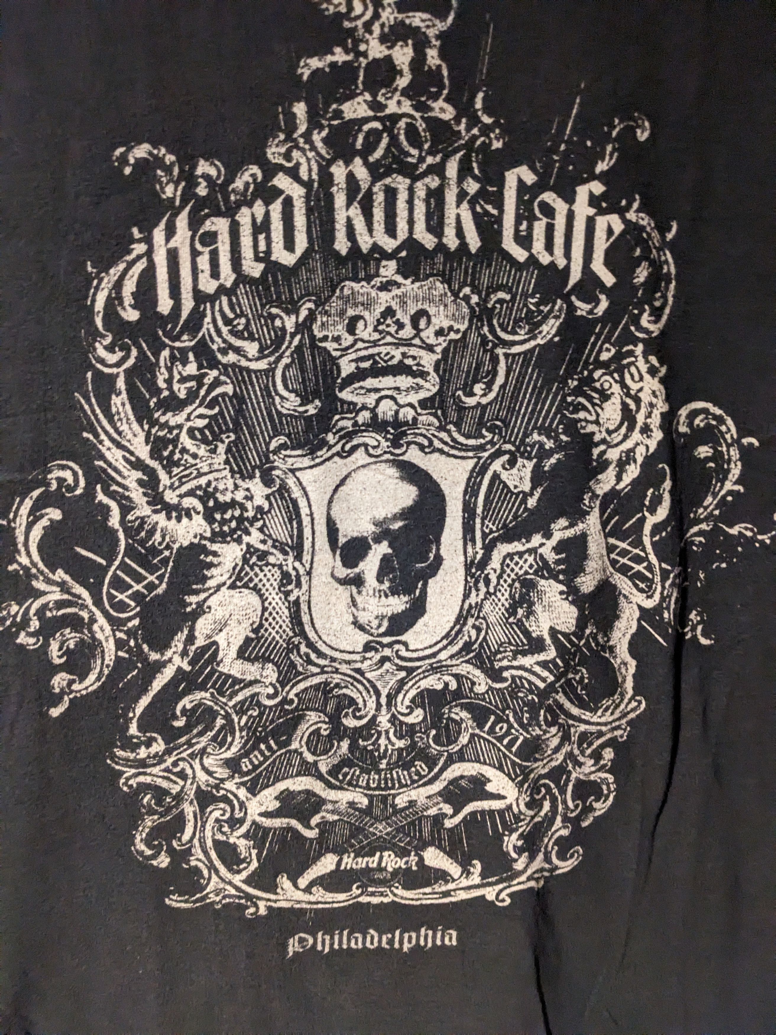 Hard Rock Cafe × Vintage Vintage Y2K Hard Rock Cafe Skull Philadelphia Large T-Shirt Size US L / EU 52-54 / 3 - 2 Thumbnail