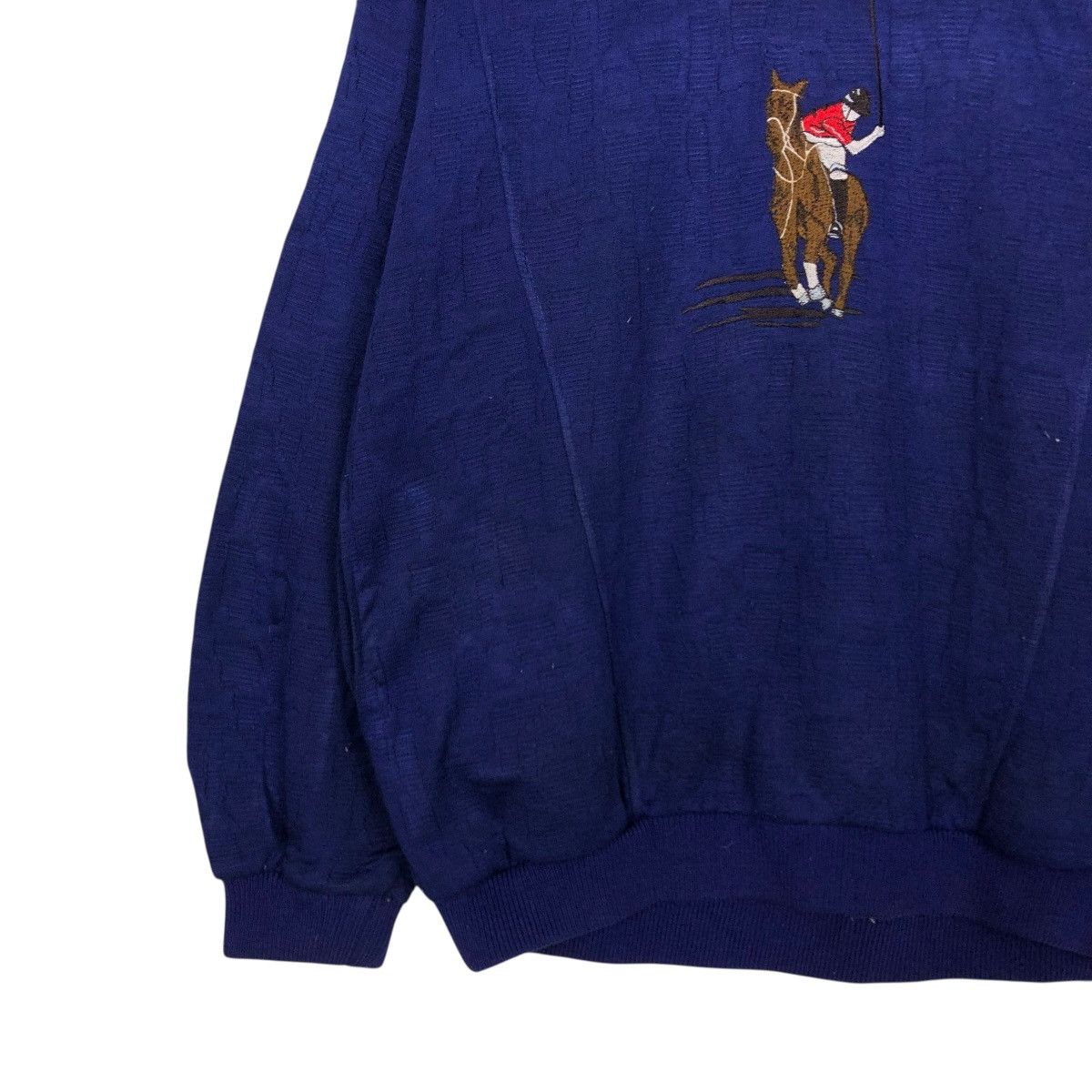 Japanese Brand 🔥VINTAGE SWEATSHIRT POLO PLAYER DESIGN BIG LOGO Size US M / EU 48-50 / 2 - 6 Thumbnail