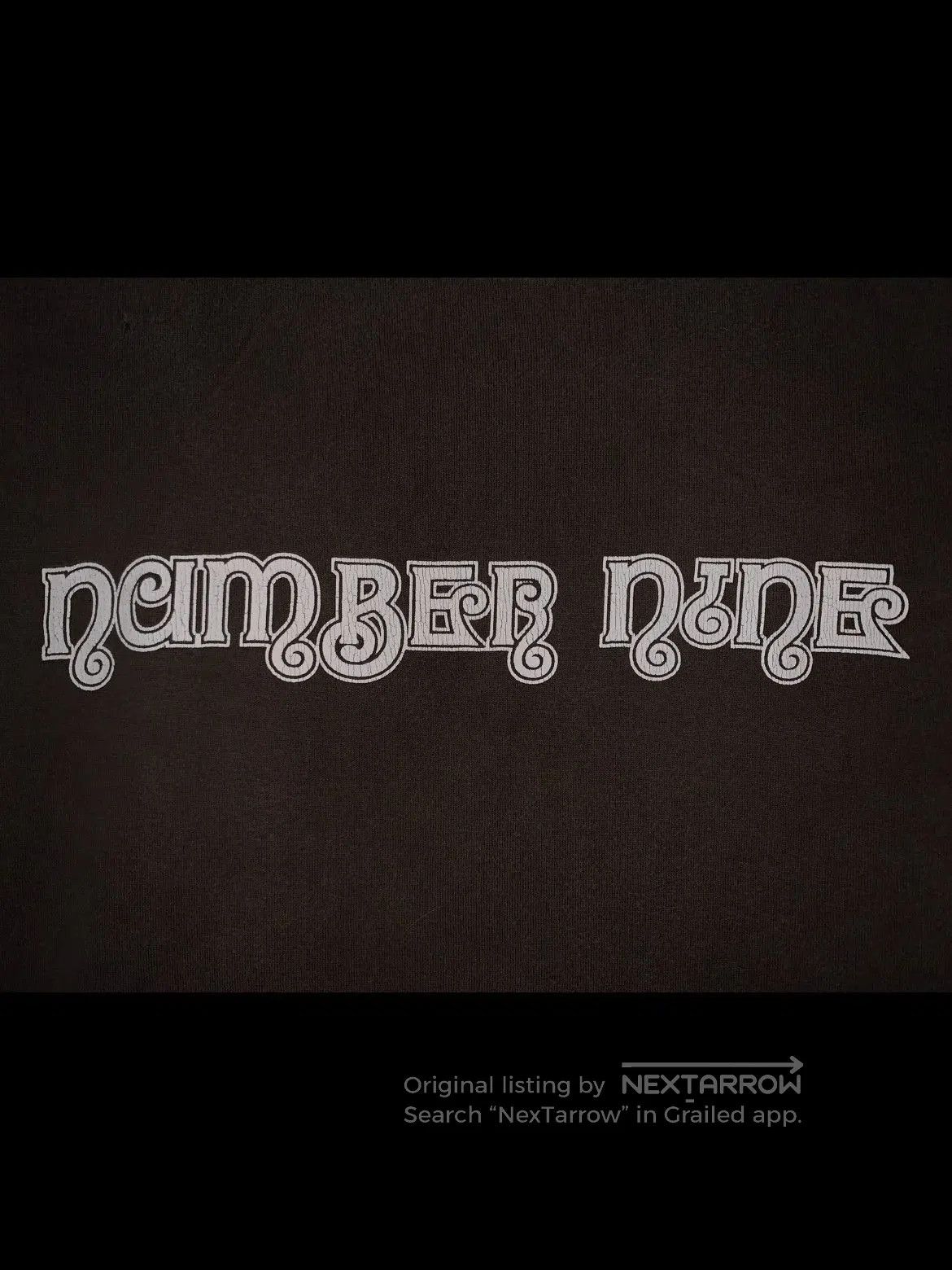 Number (N)ine Sz 4 Number Nine Logo Print Distressed Tee. Size US XL / EU 56 / 4 - 4 Thumbnail