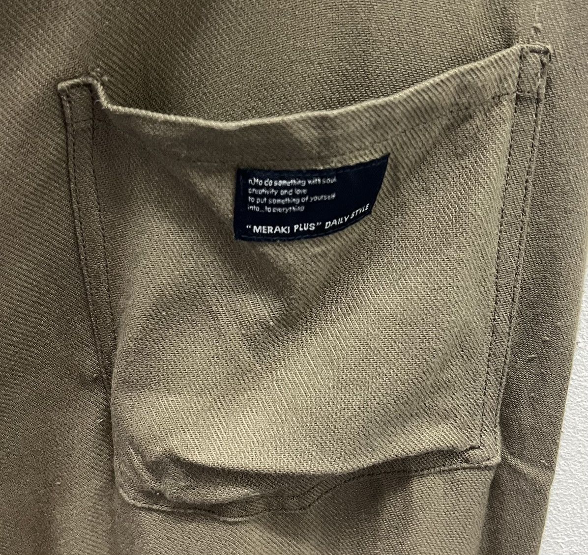 Japanese Brand VINTAGE MERAKI PLUS LOVE PASSION DAILY STYLE OVERALLS Size 38" / US 16 / IT 52 - 8 Thumbnail