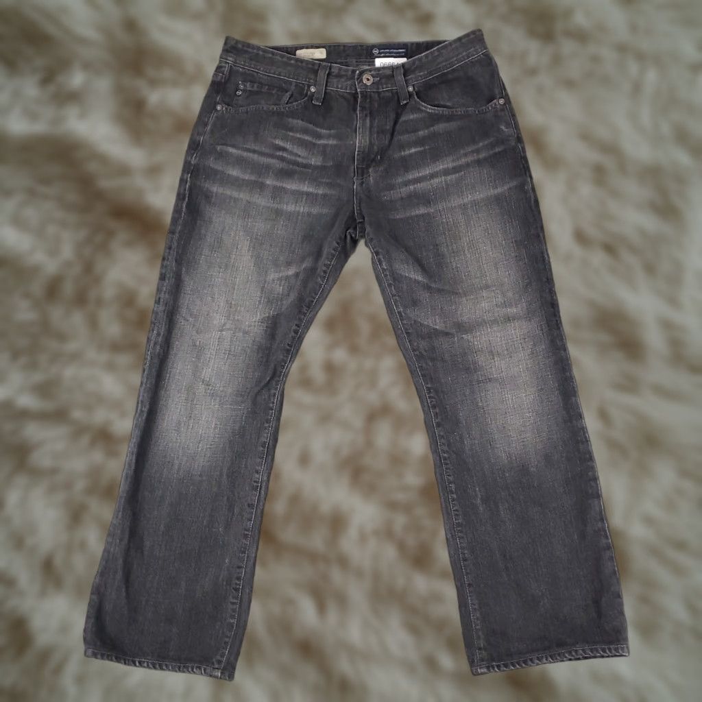 Vintage AG Adriano Goldschmied Jeans Mens 34x28 Gray Protege Straight Pants Size US 34 / EU 50 - 1 Thumbnail