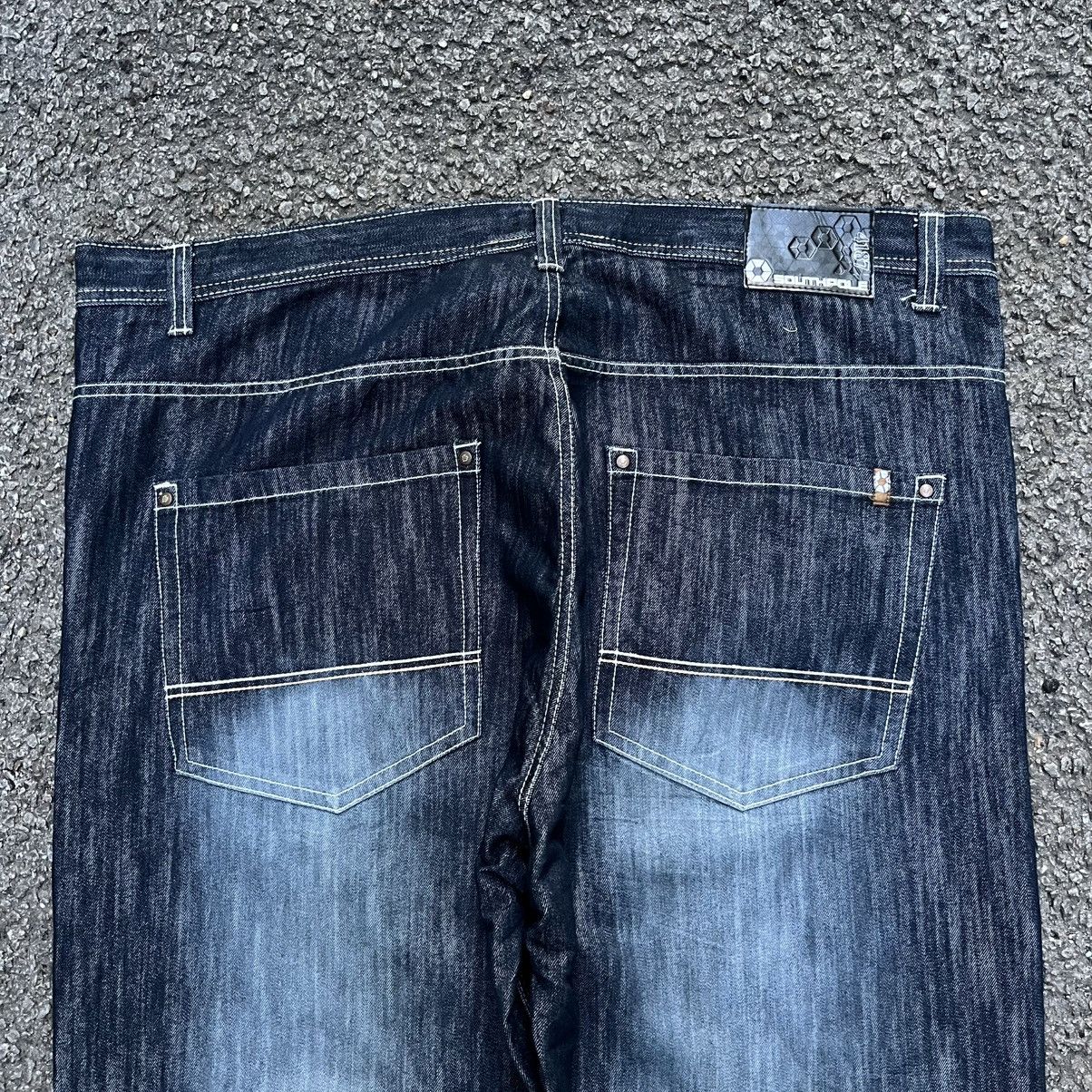 Southpole Southpole Baggy Jeans Y2K Faded Denim Skater JNCO Dogtown Size US 44 / EU 60 - 10 Thumbnail