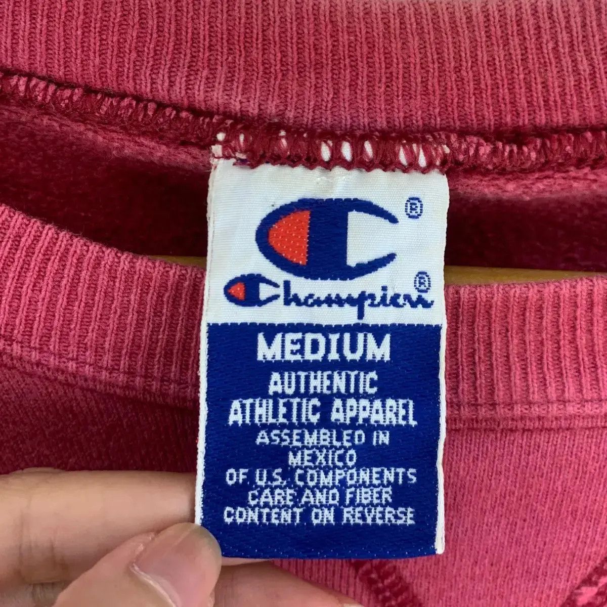 Champion Vintage 90s EASTERN COLLEGE By CHAMPION Print Red Sweatshirt Size US M / EU 48-50 / 2 - 8 Thumbnail