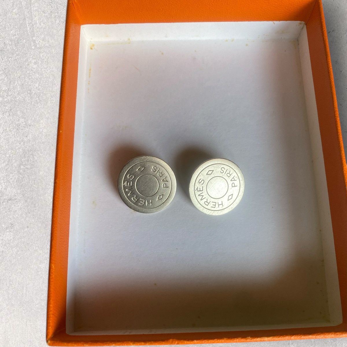 Hermes Hermes Silver Clip on Earring Size ONE SIZE - 1 Thumbnail