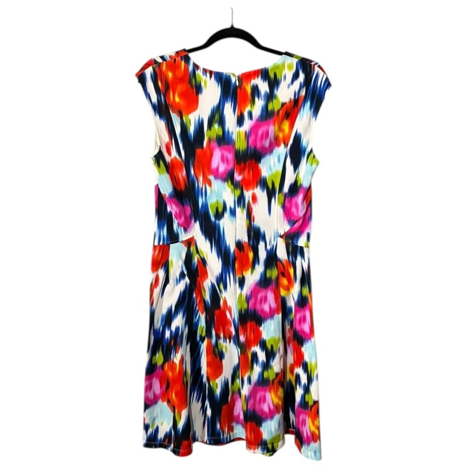 MAGGY LONDON Maggy London Floral Cap Sleeve Sheath Dress Women’s 10 EUC Size L / US 10 / IT 46 - 3 Thumbnail