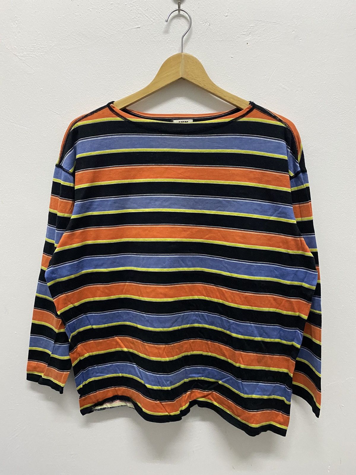 Japanese Brand Vintage Jun Men Stripe Long Sleeve Shirt Size US XL / EU 56 / 4 - 2 Thumbnail