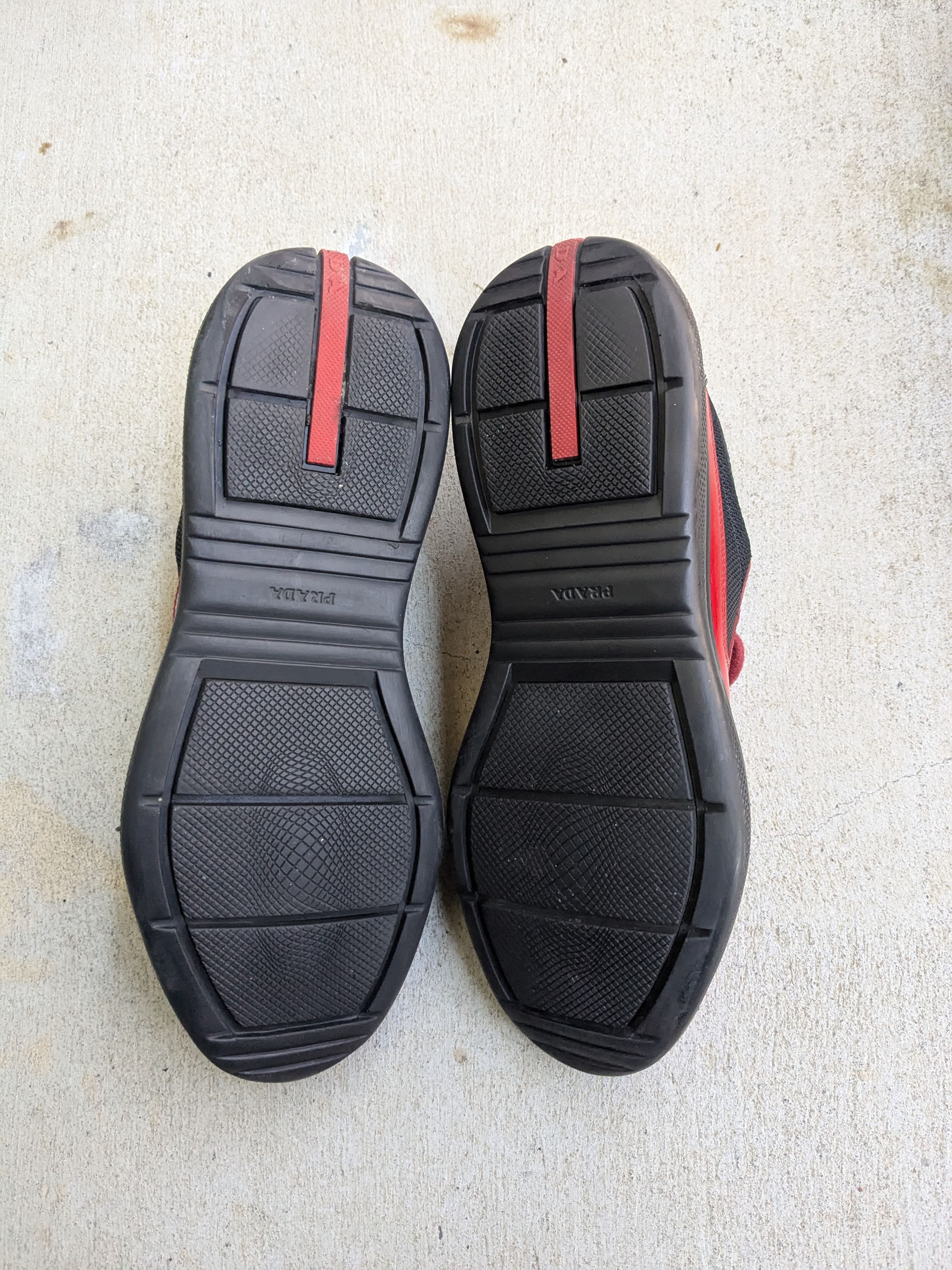 Prada Prada America's Cup Sneakers Red Black Patent 10 Black Size US 10 / EU 43 - 15 Thumbnail