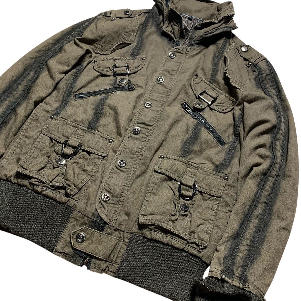 In The Attic Bondage Vkei Style Bono Multi Pocket Jacket