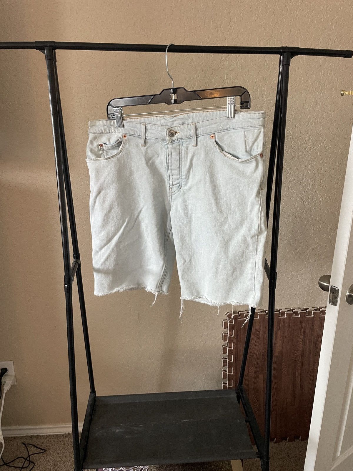 Zadig & Voltaire Pedro Light Denim cut off shorts Size US 34 / EU 50 - 1 Thumbnail