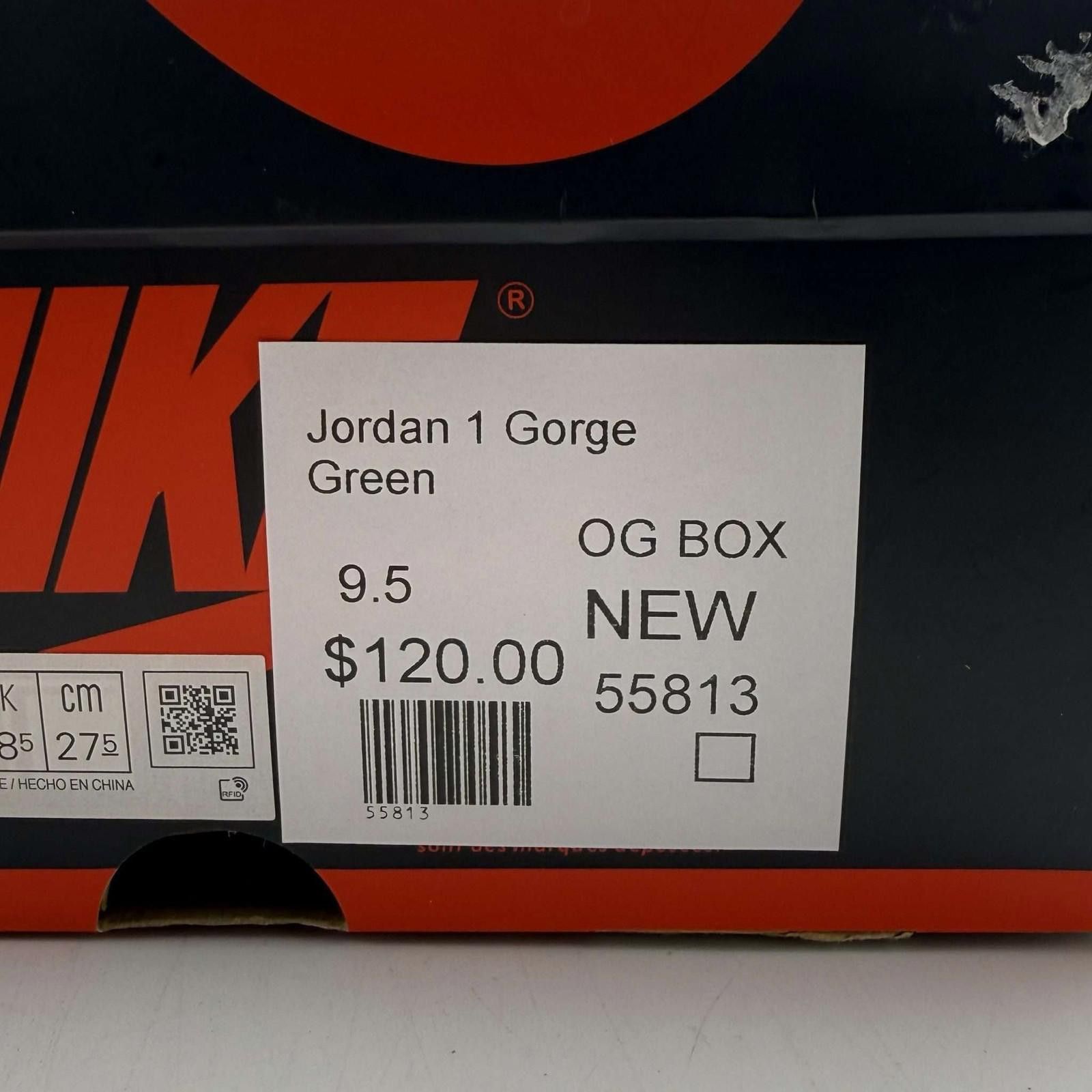 Nike Nike Air Jordan 1 Gorge Green US 9.5 New with Box DZ5485 Size US 9.5 / EU 42-43 - 8 Thumbnail