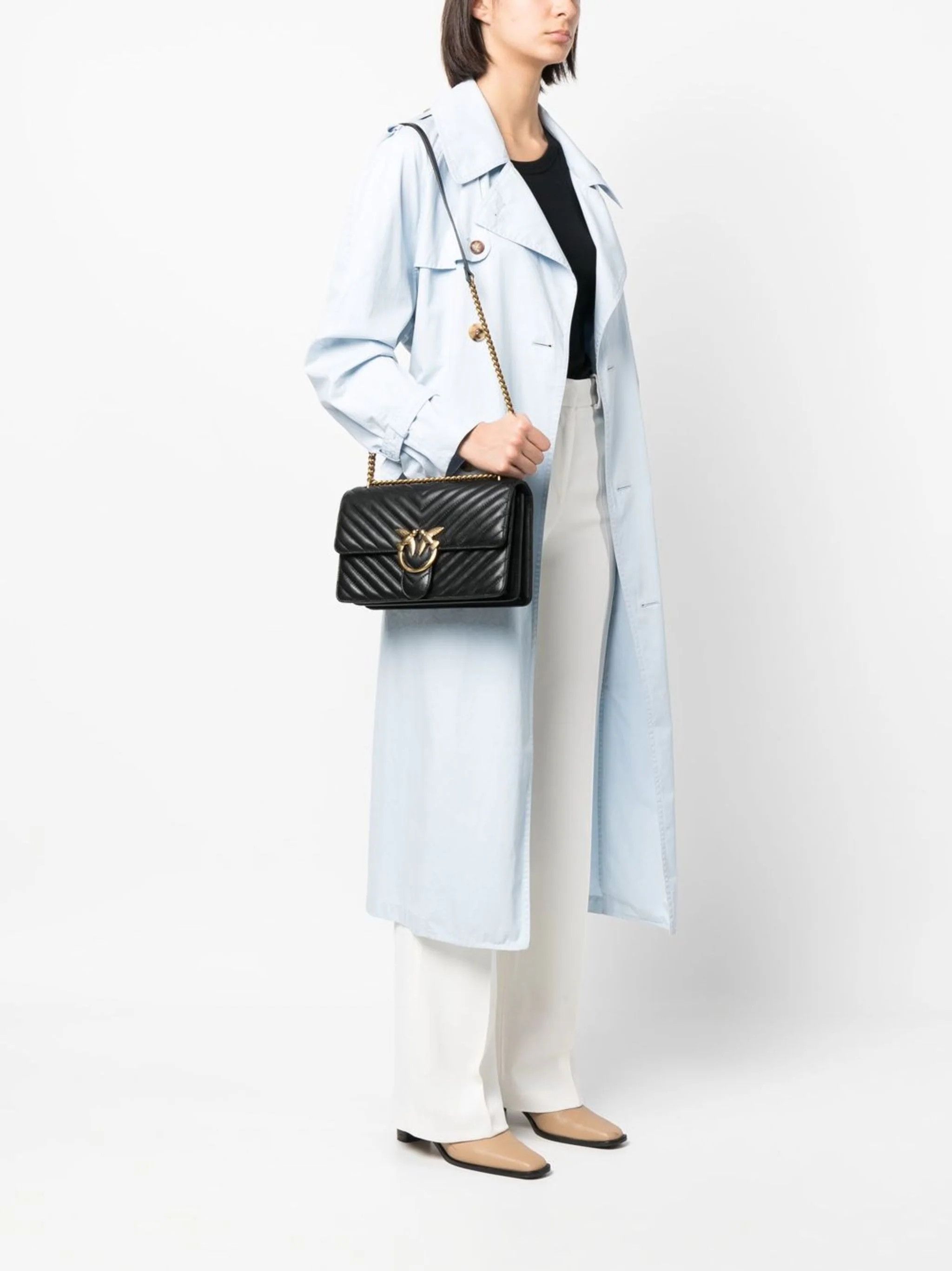 Pinko o1s22i1n0824 Size: OS / Classic Love Bag in Black Size ONE SIZE - 2 Thumbnail
