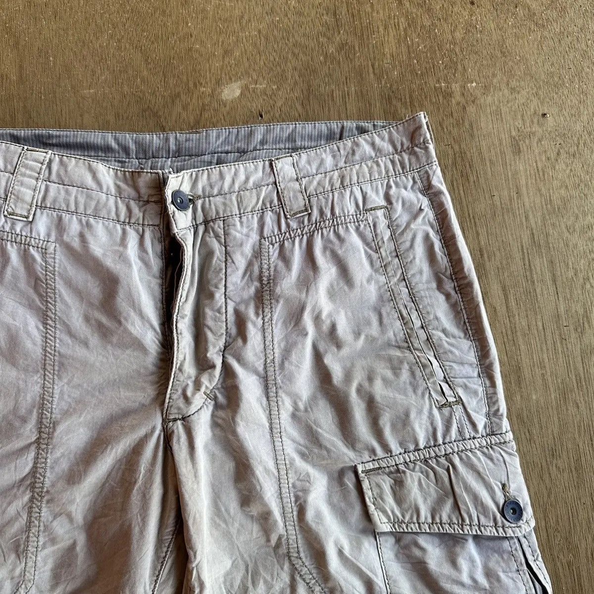 Napapijri VINTAGE NAPAPIJRI GEOGRAPHIC TROUSERS BUTTON FLY CROP CARGO Size US 33 - 4 Thumbnail