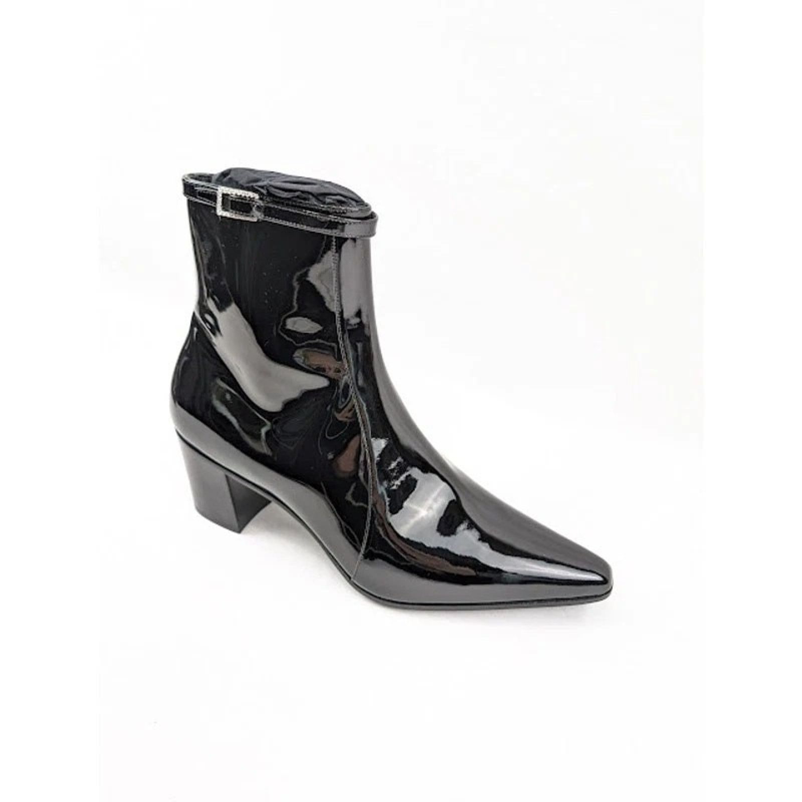 Saint Laurent Paris o1rshd1 Q:2 / Arsun 70 Zipped Boots in Nero