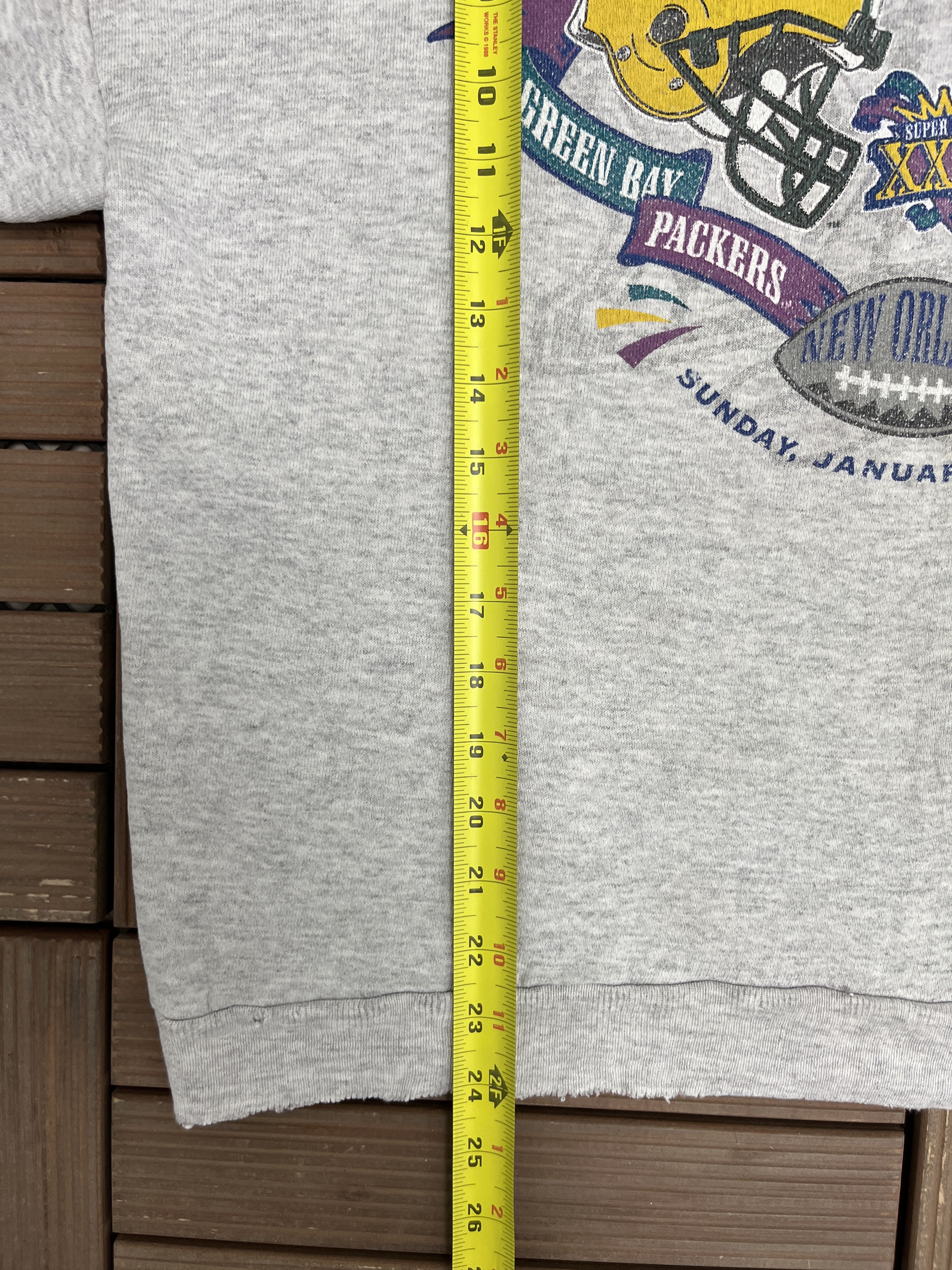 Vintage Patriots vs Packers Super Bowl Vintage Crewneck Size US XL / EU 56 / 4 - 8 Thumbnail