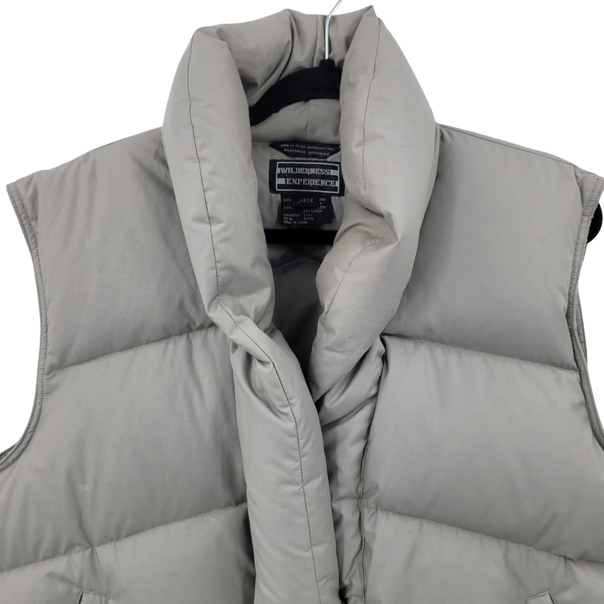 Vintage Vintage Puffer Vest L Gray Down Insulation Warm Outerwear Gr Size US L / EU 52-54 / 3 - 4 Thumbnail