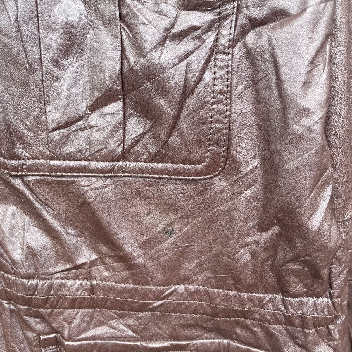 Issey Miyake × Japanese Brand 💥Vintage Japanese Brand Intermezzo Durban Leather Jacket Size US M / EU 48-50 / 2 - 6 Thumbnail