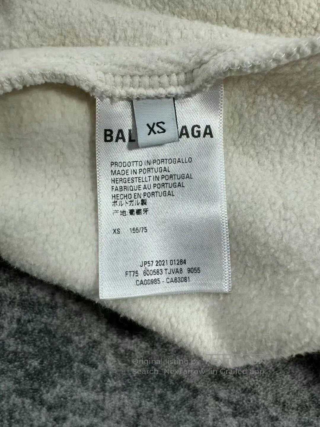 Balenciaga balenciaga logo hoodie in ivory color. Size US XS / EU 42 / 0 - 4 Thumbnail