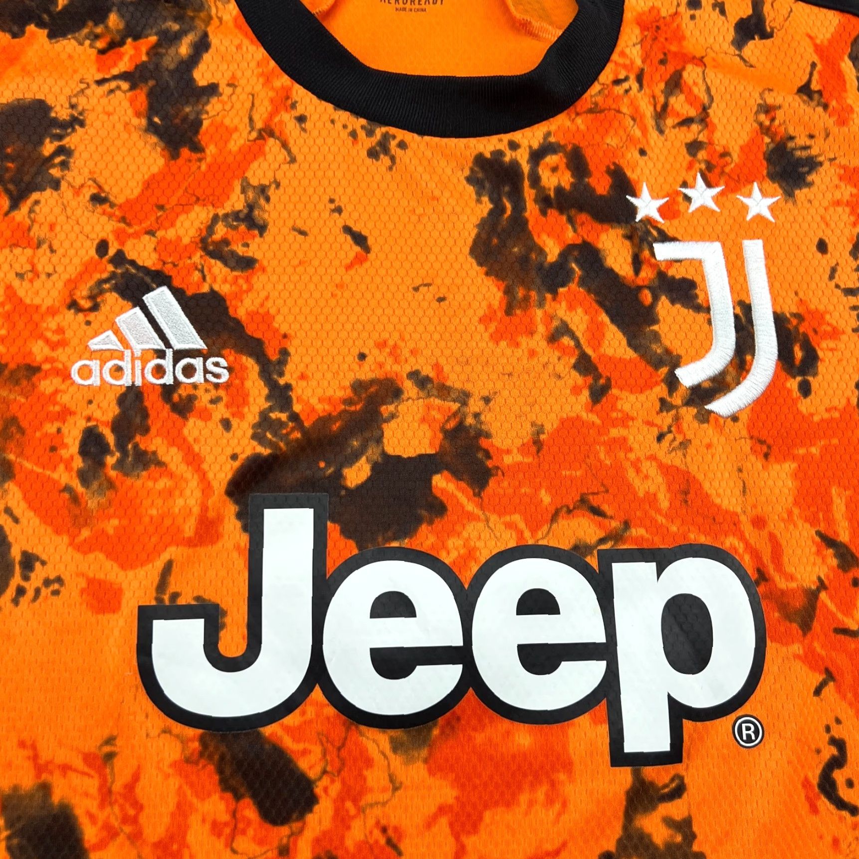 Adidas adidas Juventus Third Orange Black Fire Football Jersey Mens L Multicolor Short Sleeve Jersey Fan Shirt Size US L / EU 52-54 / 3 - 5 Thumbnail