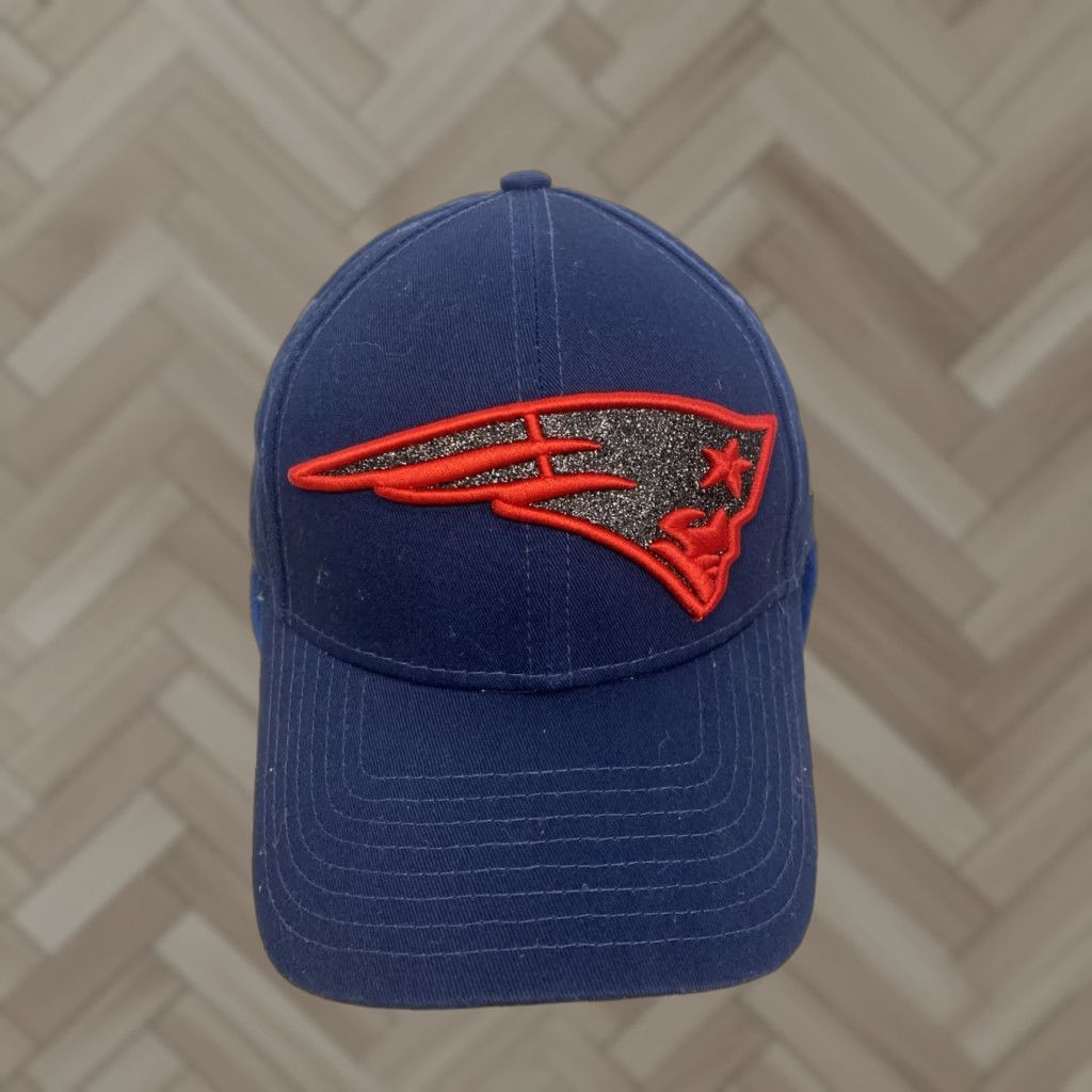 New Era RARE New Era New England Patriots Glitter Sequin Baseball Cap Women’s OS Navy Blue Patriotic Size ONE SIZE - 1 Thumbnail