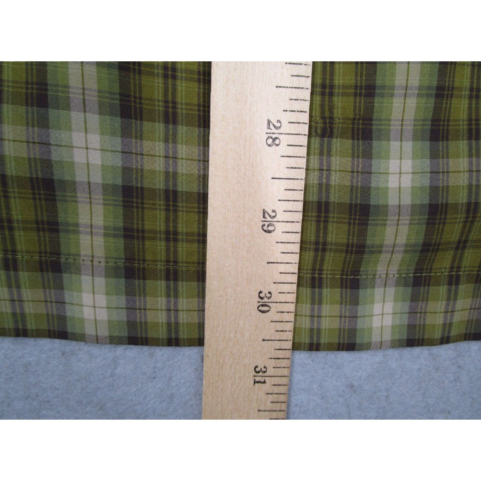 Vintage KUHL Shirt Men XL Green Plaid Short Sleeve Button-Up With Pearl Snaps, 100% Polyester, Knit, Classic Fit, Work, Casual, Travel, Skin-Free, India Size US XL / EU 56 / 4 - 6 Thumbnail