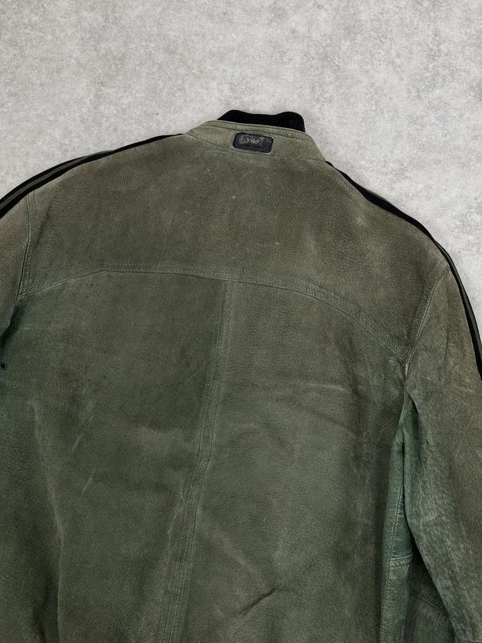 Emporio Armani SS2007 Emporio Armani Green & Black Suede Leather Biker Jacket Size US S / EU 44-46 / 1 - 6 Thumbnail
