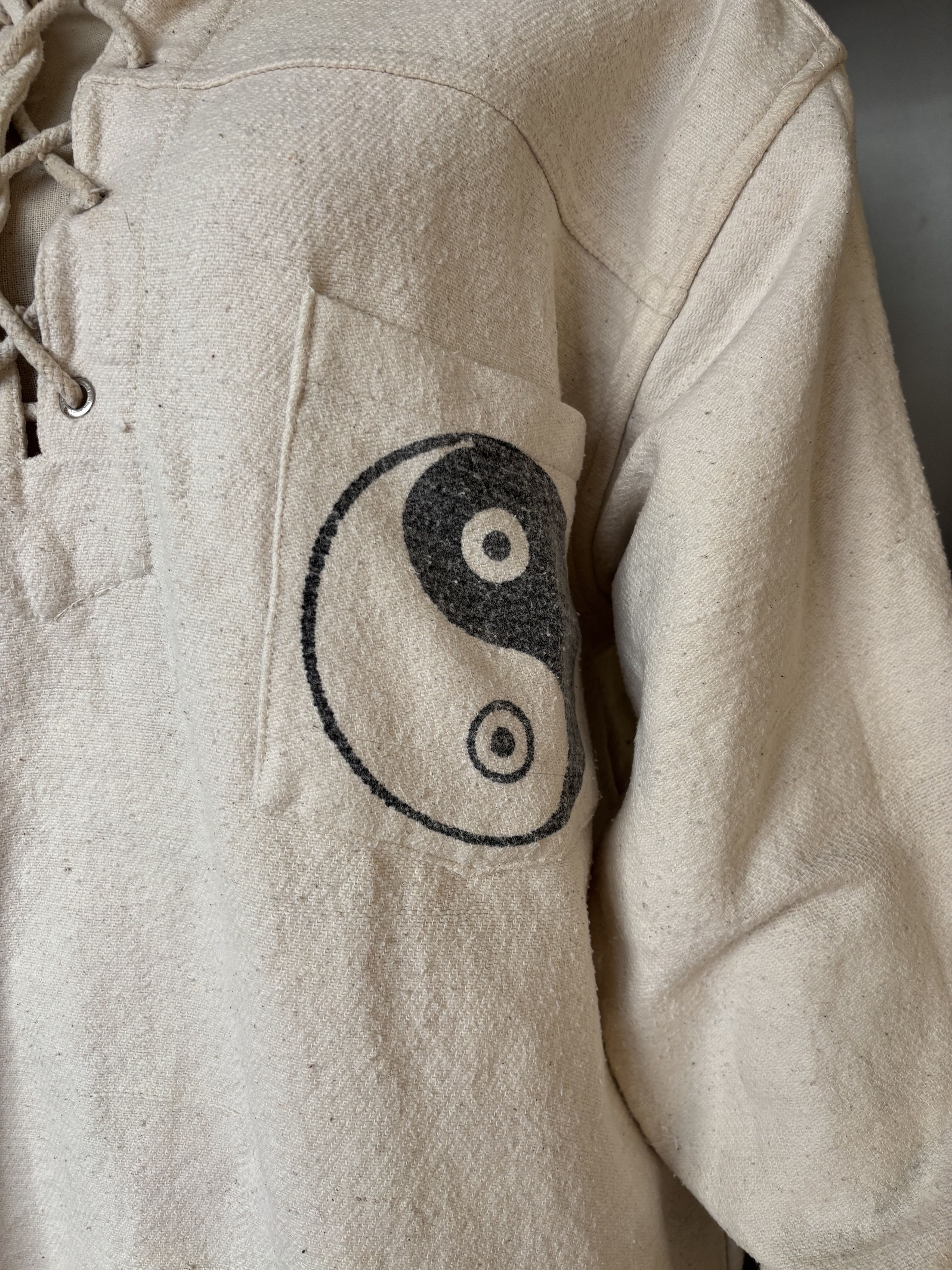 Handmade Yin-yang Cotton Shirt Size US M / EU 48-50 / 2 - 2 Thumbnail