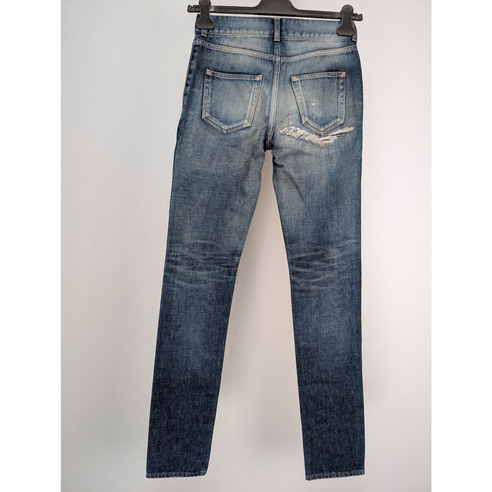 Saint Laurent Paris o1rshd1 Denim Jeans in Blue Size US 27 - 9 Thumbnail