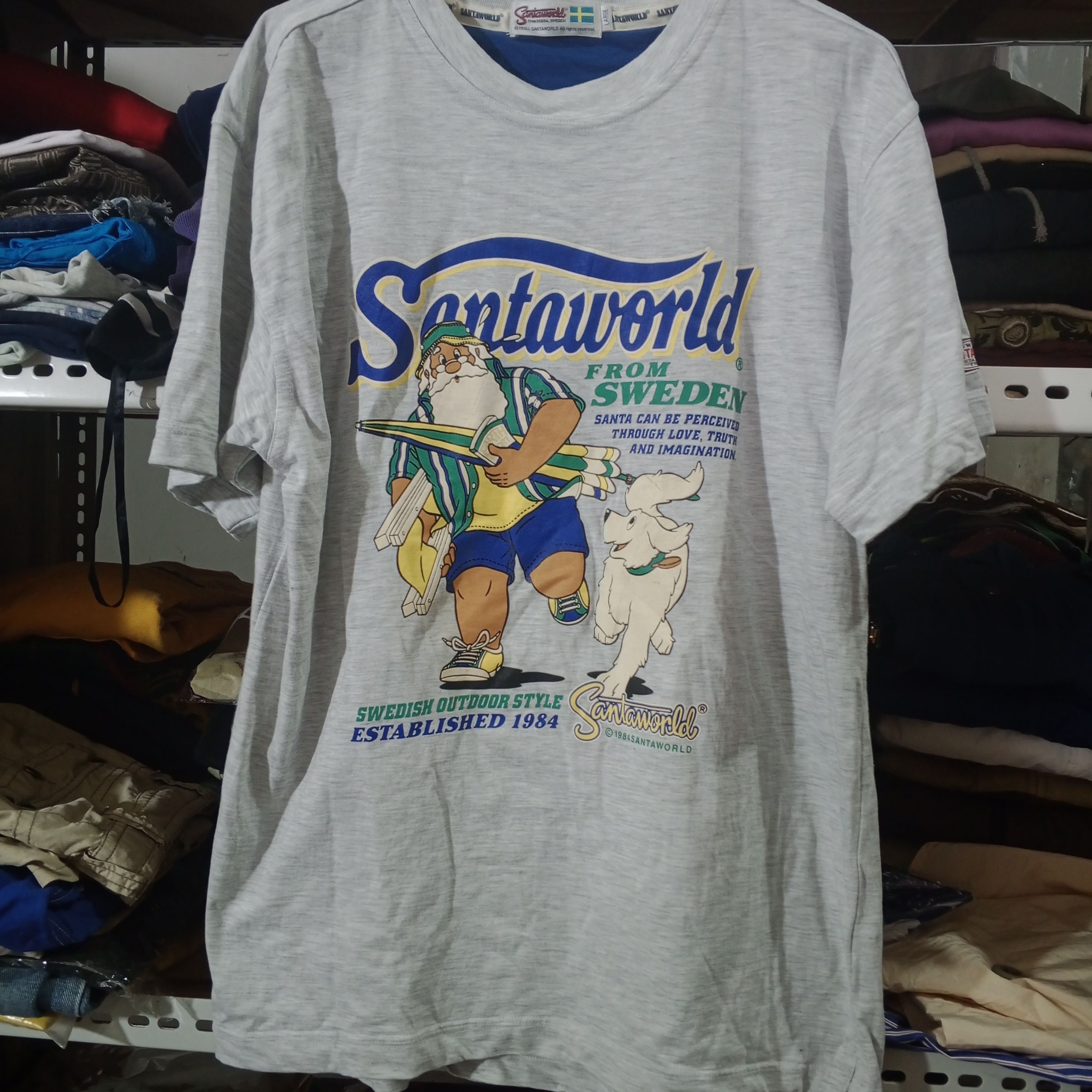 Japanese Brand Vintage Santa World Sweden Santa Shirt Size US L / EU 52-54 / 3 - 1 Thumbnail