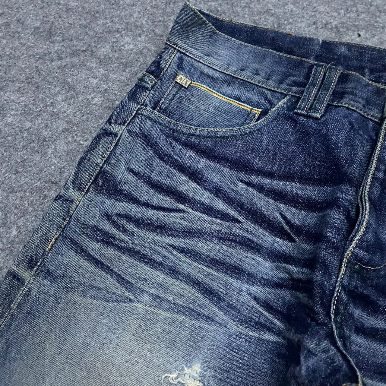 Armani Exchange 💥Best Offer💥Vintage Armani Exchange Selvegde Denim Size US 34 / EU 50 - 9 Thumbnail