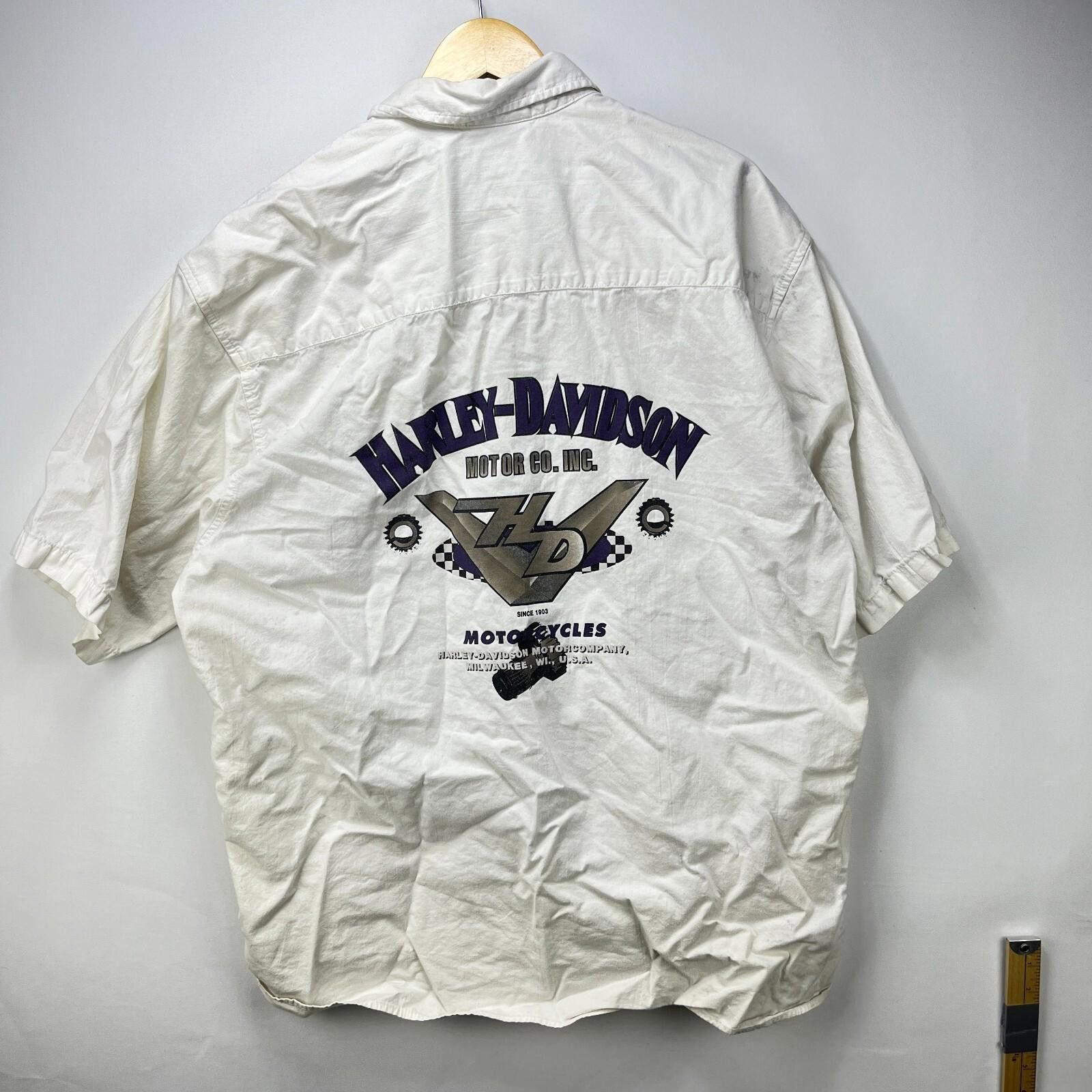 Harley Davidson Vintage '90s Harley-Davidson Eagle Button-Up Shirt XL Size US XL / EU 56 / 4 - 6 Thumbnail