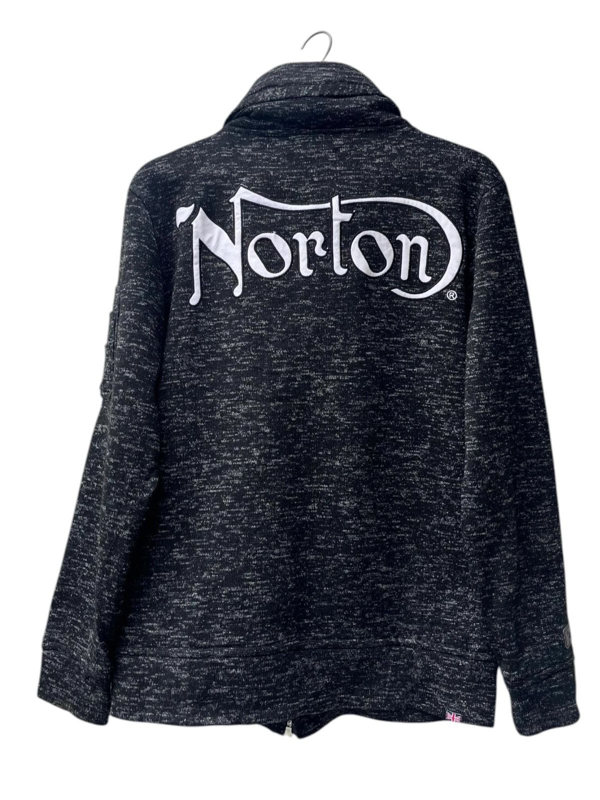 Norton Norton Motorcycle Volume Neck Zip Knitted Jacket Size US L / EU 52-54 / 3 - 1 Thumbnail