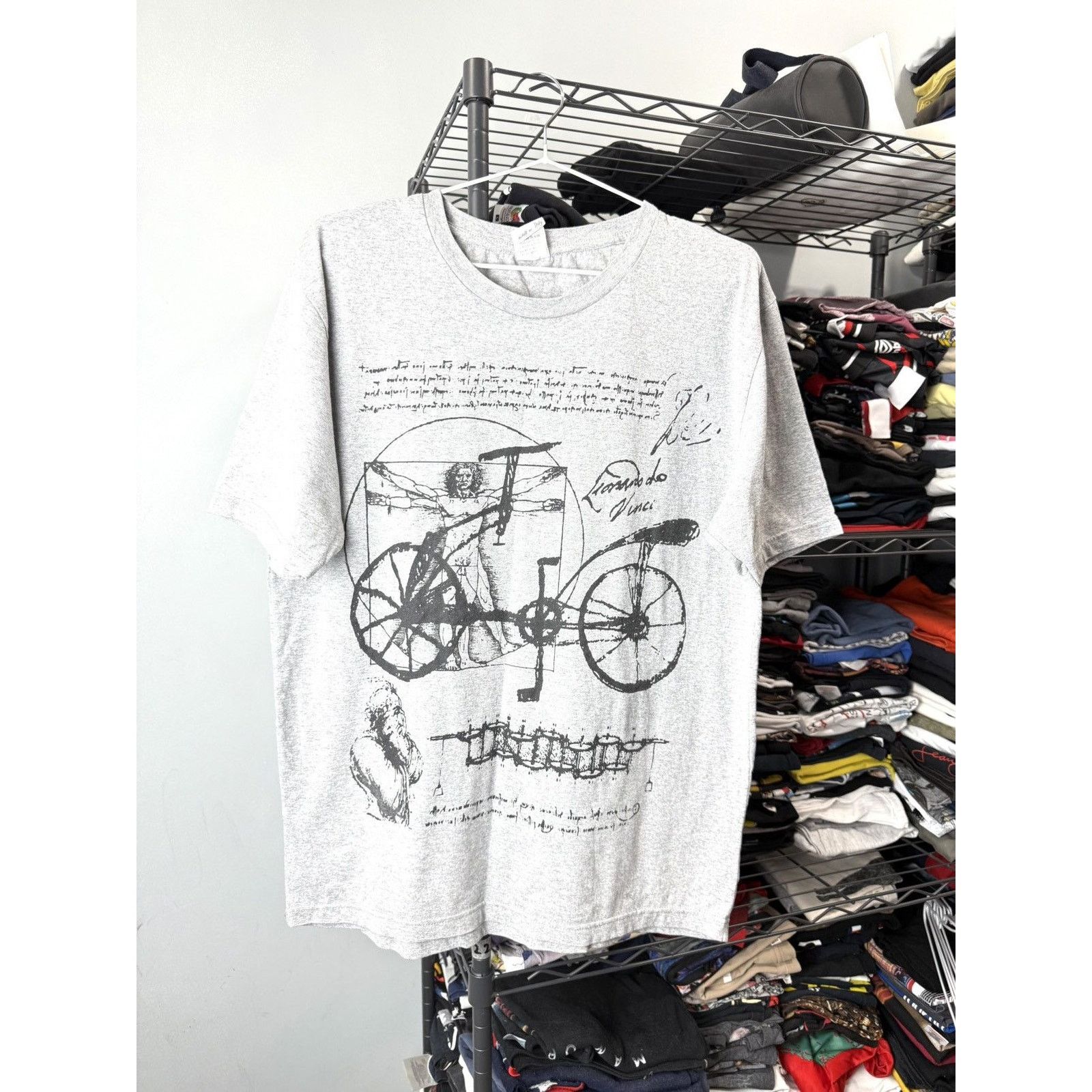 Vintage Rare Vintage Leonardo da Vinci Italy Made T Shirt Size US L / EU 52-54 / 3 - 1 Thumbnail