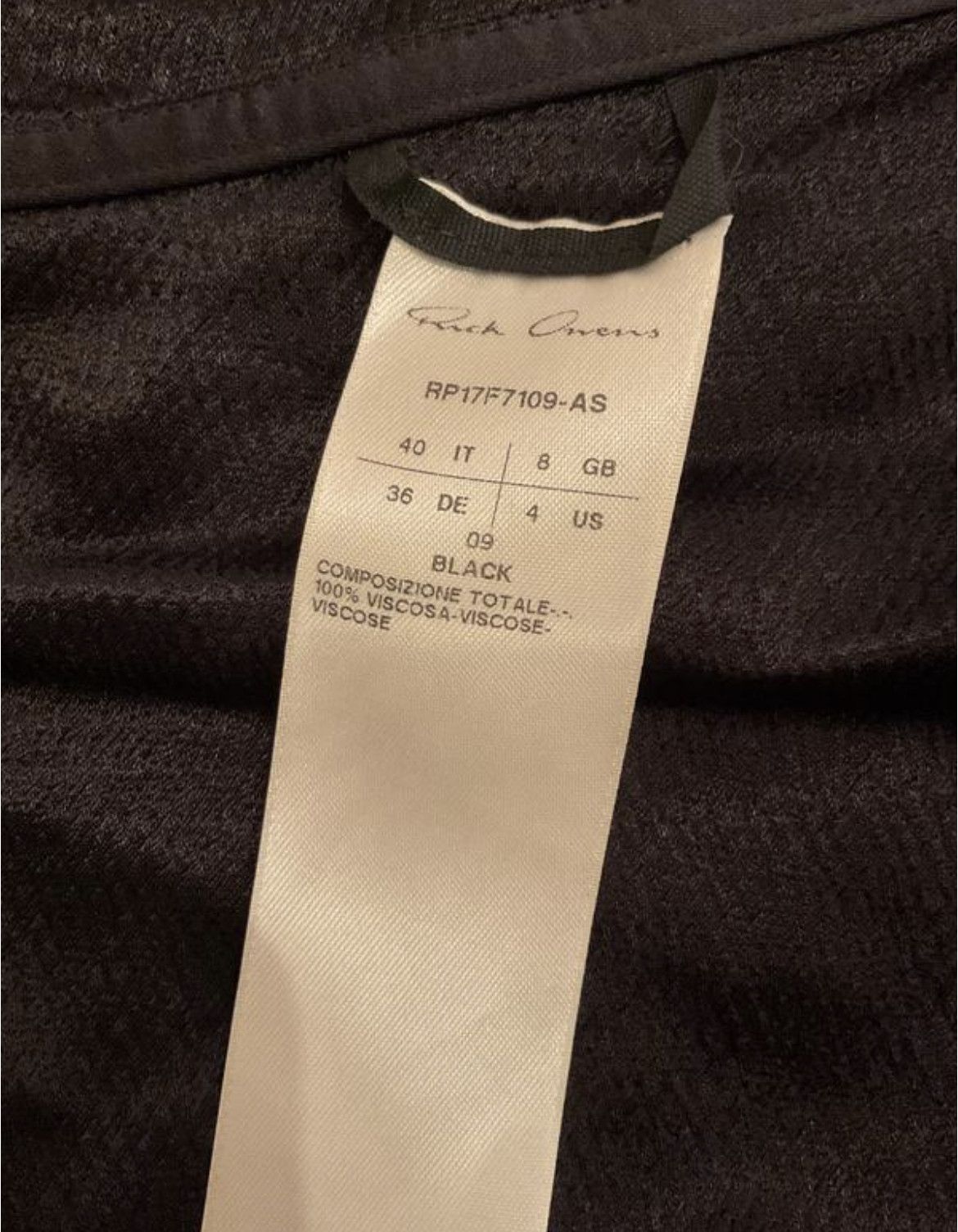 Rick Owens DRAPPED TOP WALRUS S/S 17 Size M / US 6-8 / IT 42-44 - 9 Thumbnail