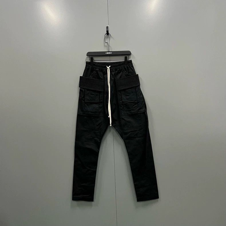 Other Rick Owens Black Rick Owens Corduroy Cargo Pants-2507 Size US 30 / EU 46 - 1 Thumbnail