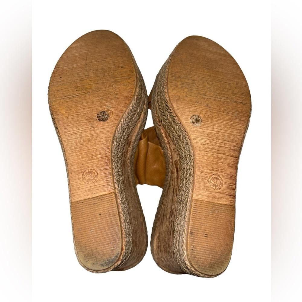 Designer Charles David l Tan Cork Hemp Platform Wedges 40/8.5 Size US 8.5 / IT 38.5 - 9 Thumbnail