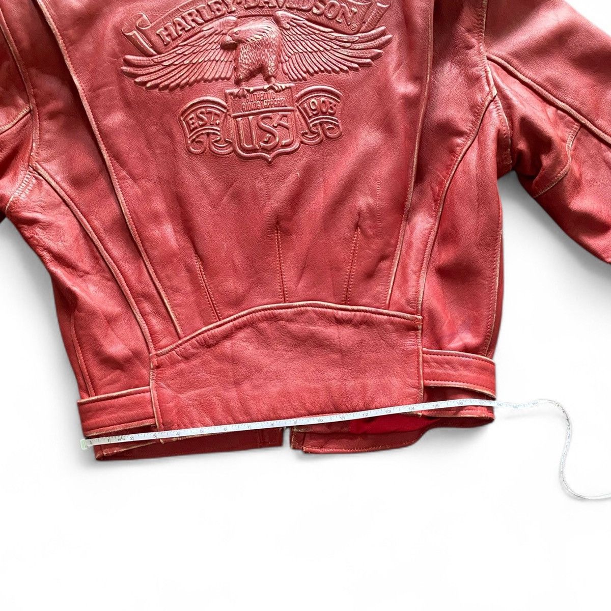 Harley Davidson VINTAGE Late 1980s To Early 1990s Harley Davidson Leather Size US M / EU 48-50 / 2 - 18 Thumbnail