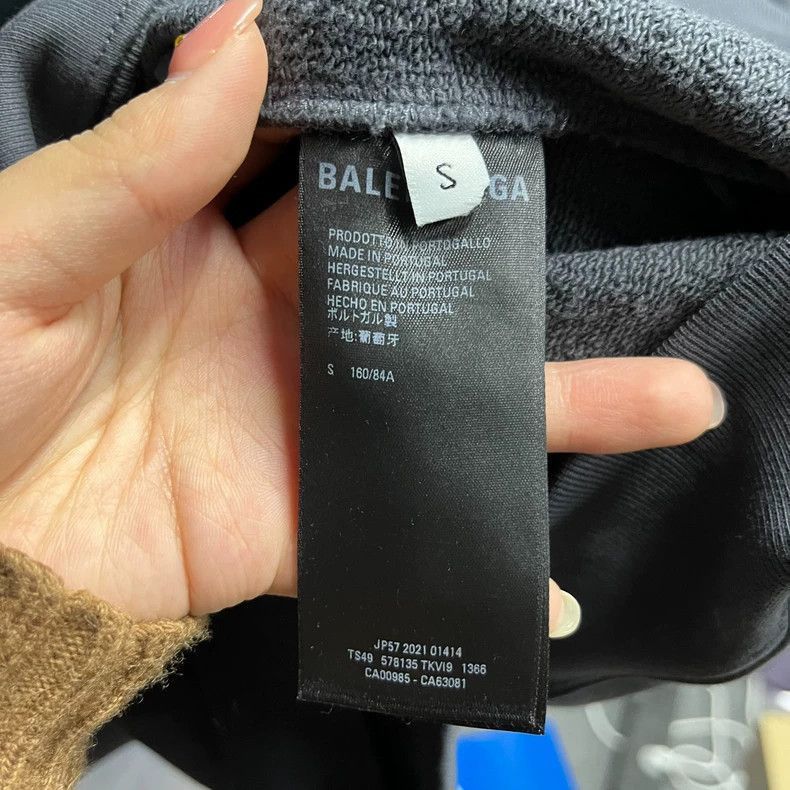 Balenciaga Balenciaga Gray Logo Print Hoodie Sweatshirt-2506 Size US XS / EU 42 / 0 - 7 Thumbnail