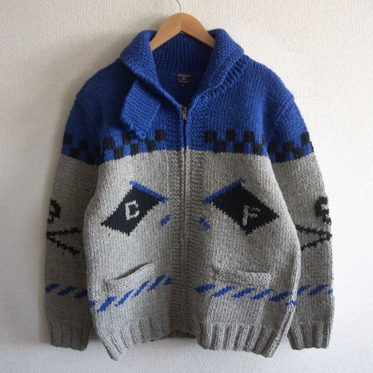 Warehouse Warehouse Cowichan Knit Jacket Size 38 Size US L / EU 52-54 / 3 - 1 Thumbnail