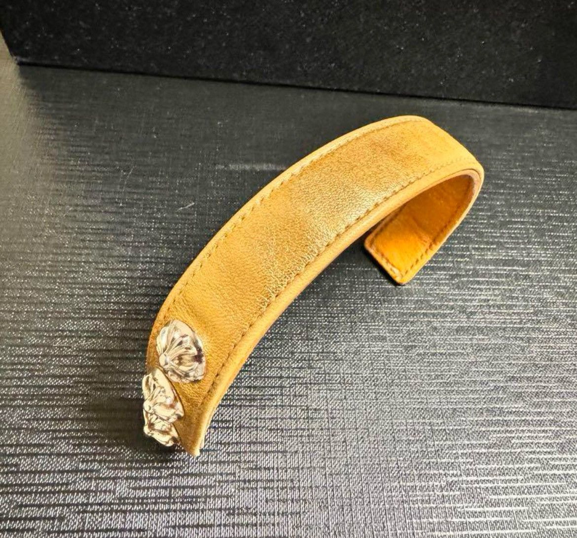 Chrome Hearts Chrome Hearts cross gold leather bracelet Size ONE SIZE - 5 Thumbnail
