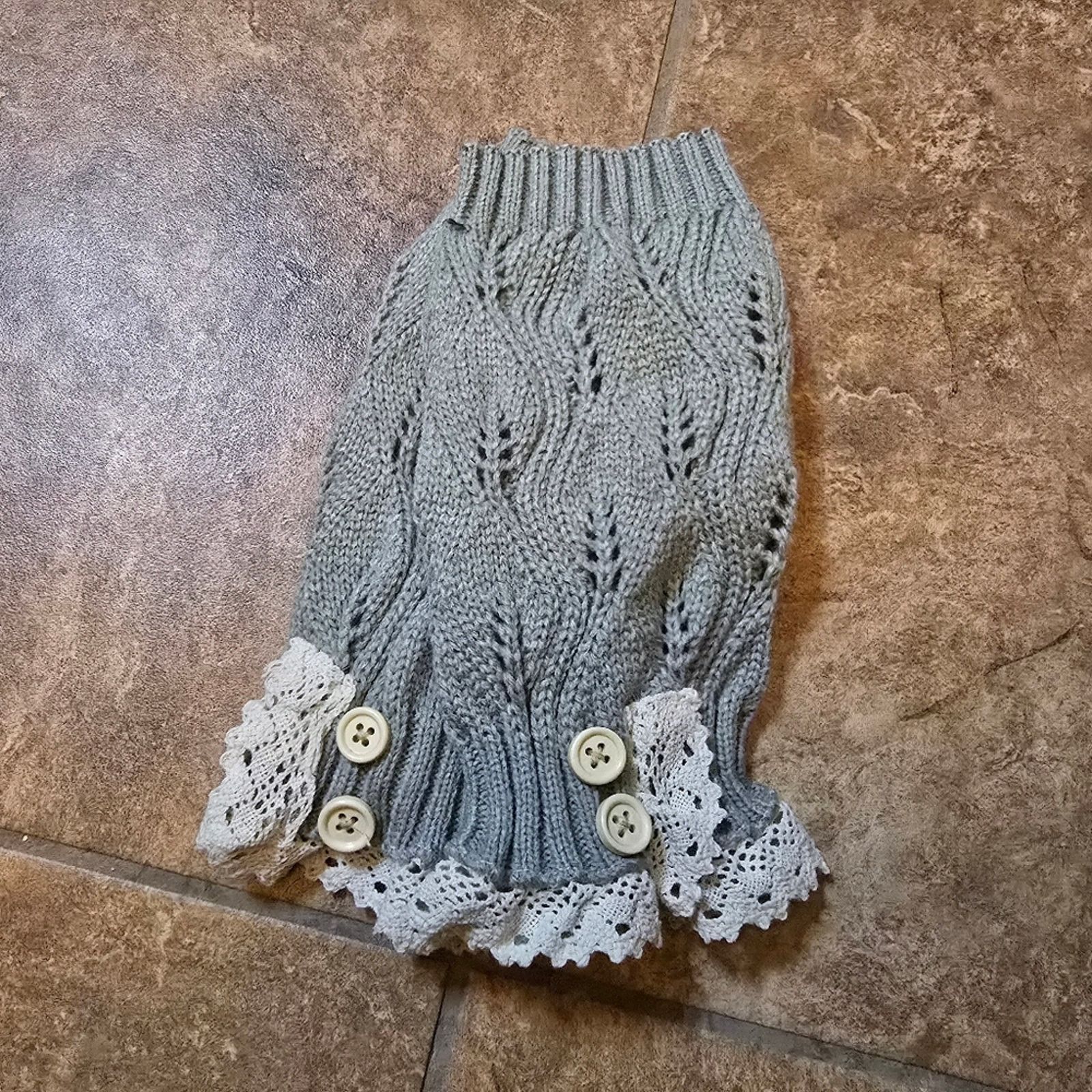 Other Grey Laced Trim Arm Warmers Size ONE SIZE - 3 Thumbnail