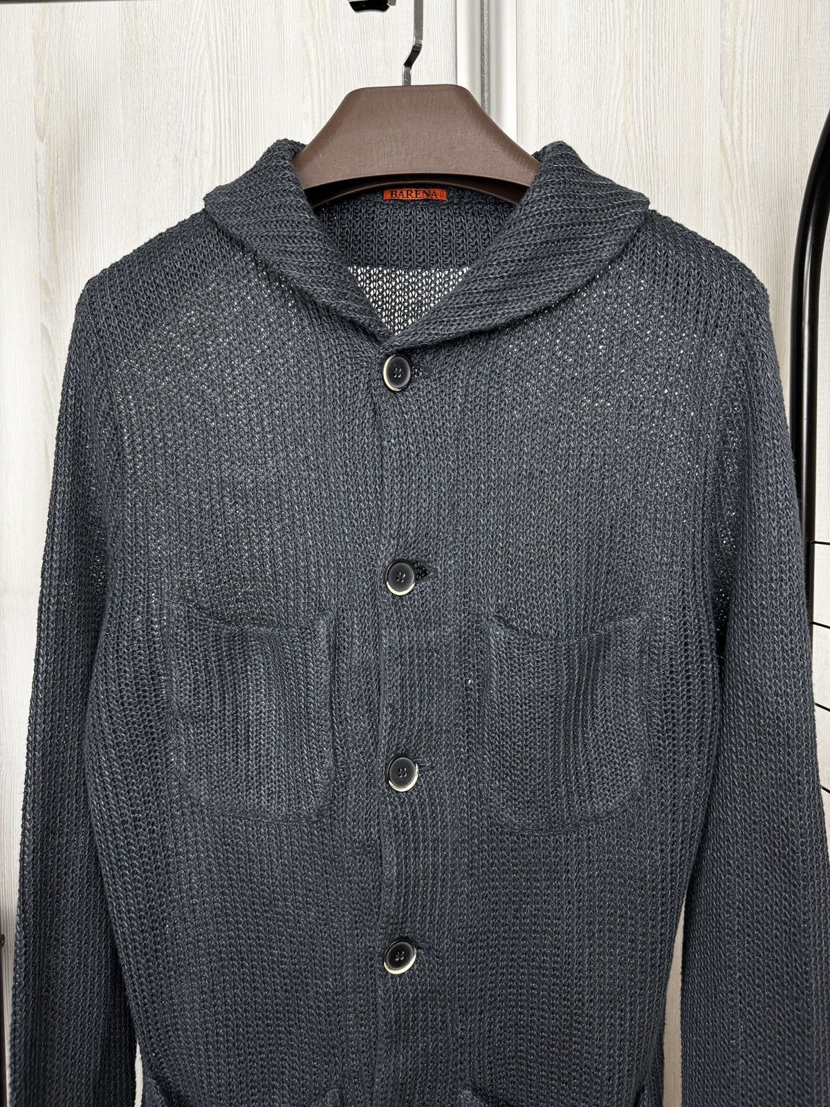 Barena Venezia Barena Venezia grey linen chain style cardigan blazer Size US XL / EU 56 / 4 - 3 Thumbnail