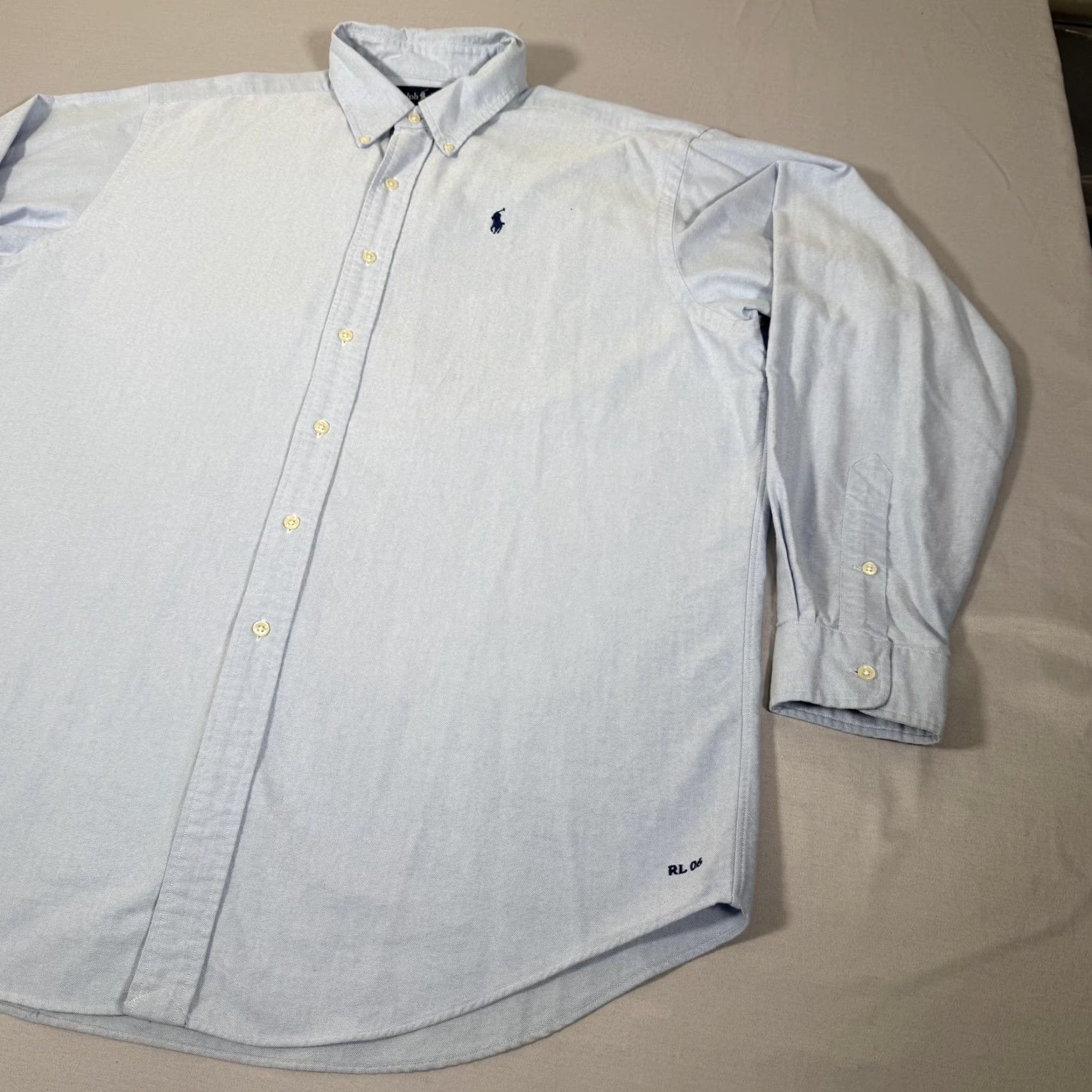 Polo Ralph Lauren Polo Ralph Lauren Shirt Mens XL Blue Chambray Button Up Long Sleeve Pony Preppy Size US XL / EU 56 / 4 - 5 Thumbnail